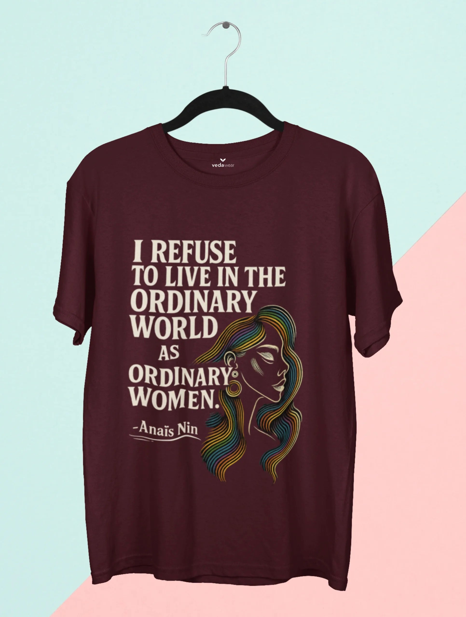 Not Ordinary – Premium Women’s Tee – Artistic Premium Cotton Tee by Vedawear 