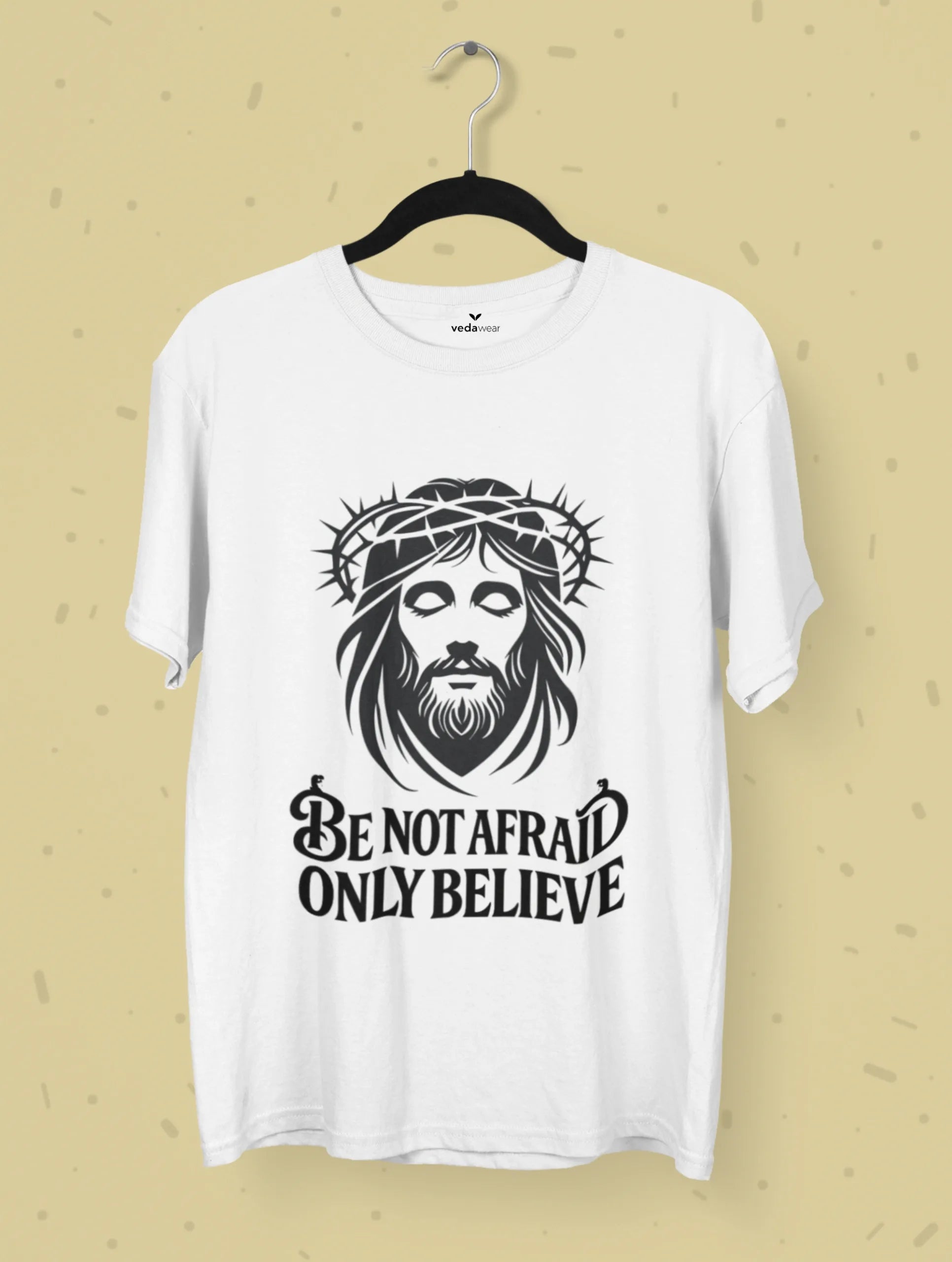 Only Believe – Christ Faith Premium Tee – Artistic Premium Cotton Tee by Vedawear 