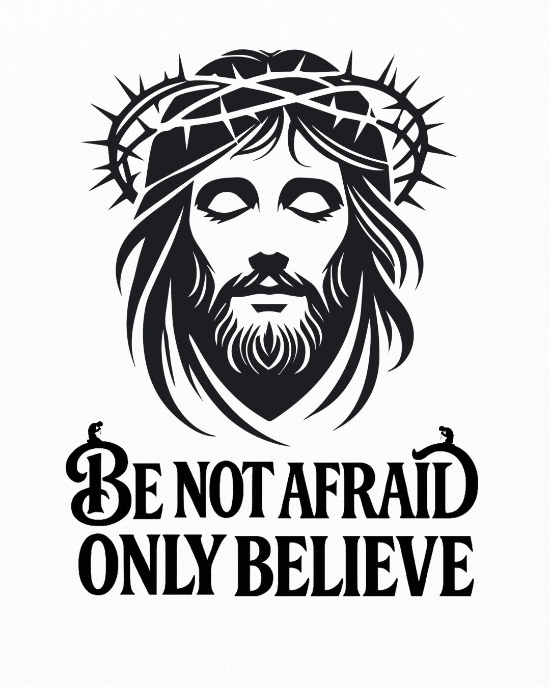 Only Believe – Christ Faith Premium Tee – Artistic Premium Cotton Tee by Vedawear 