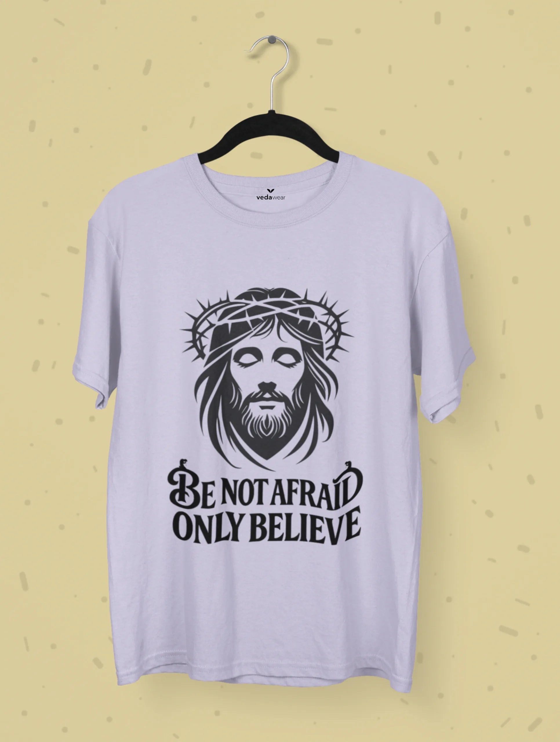 Only Believe – Christ Faith Premium Tee – Artistic Premium Cotton Tee by Vedawear 