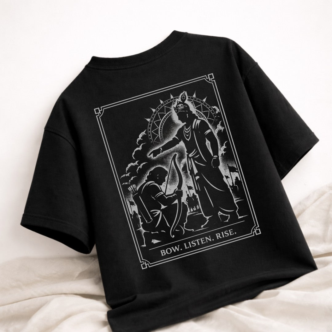 DHARMA (BLACK EDITION) – Artistic Premium Cotton Tee by Vedawear  