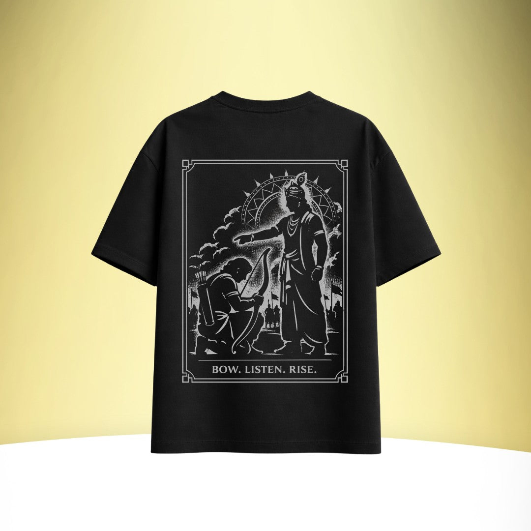 DHARMA (BLACK EDITION) – Artistic Premium Cotton Tee by Vedawear  