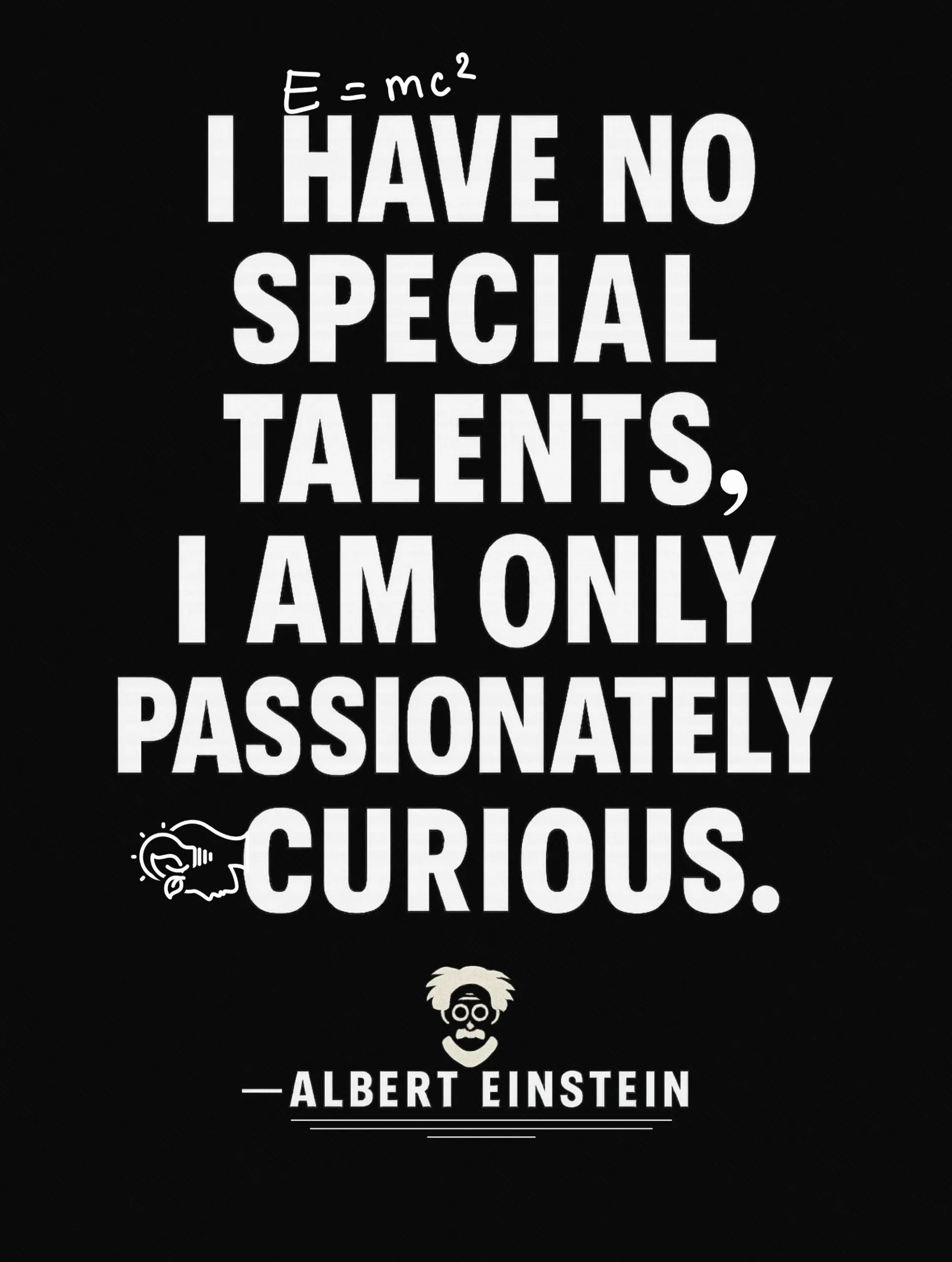 Passionately Curious – Einstein Premium Tee – Artistic Premium Cotton Tee by Vedawear 