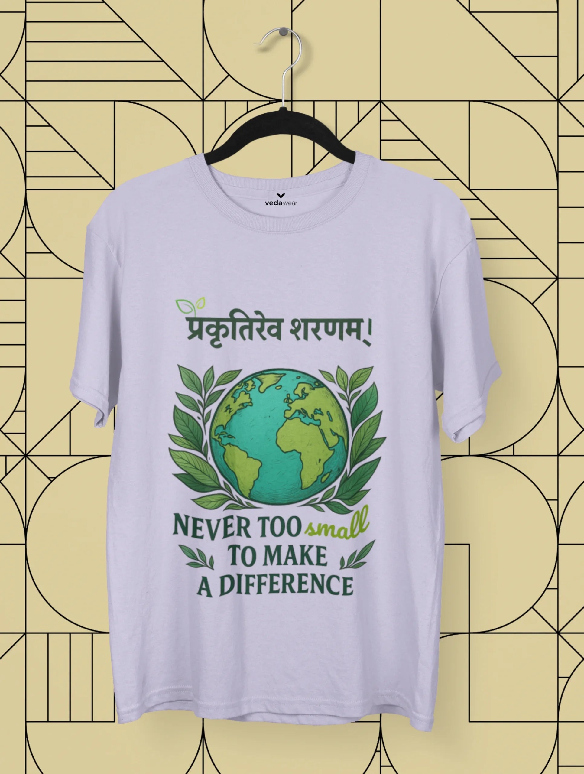 Prakritireva Sharanam – Premium Tee – Artistic Premium Cotton Tee by Vedawear 