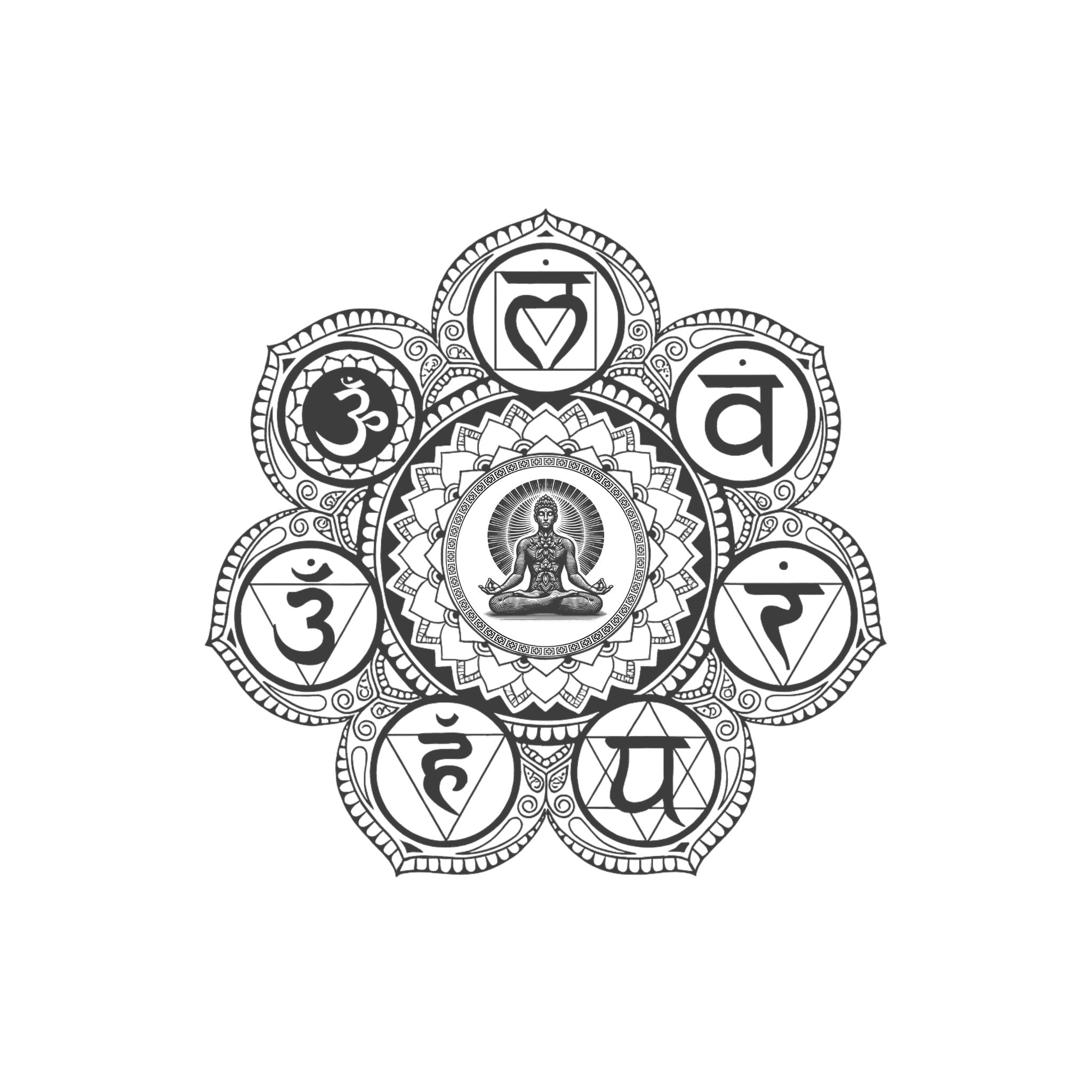 Premium ‘Divine Chakra Energy’ Tee – Artistic Premium Cotton Tee by Vedawear India 