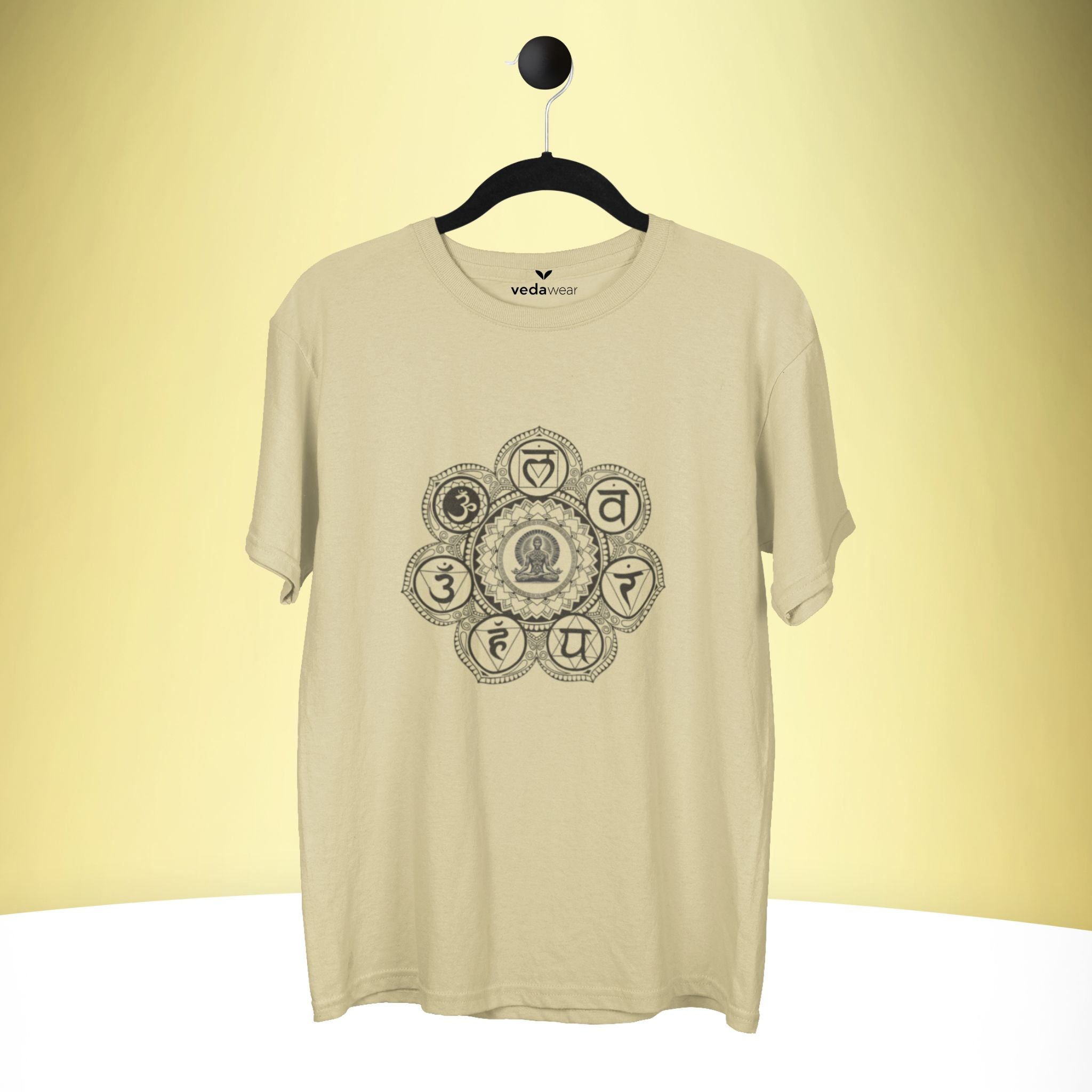 Premium ‘Divine Chakra Energy’ Tee – Artistic Premium Cotton Tee by Vedawear India 