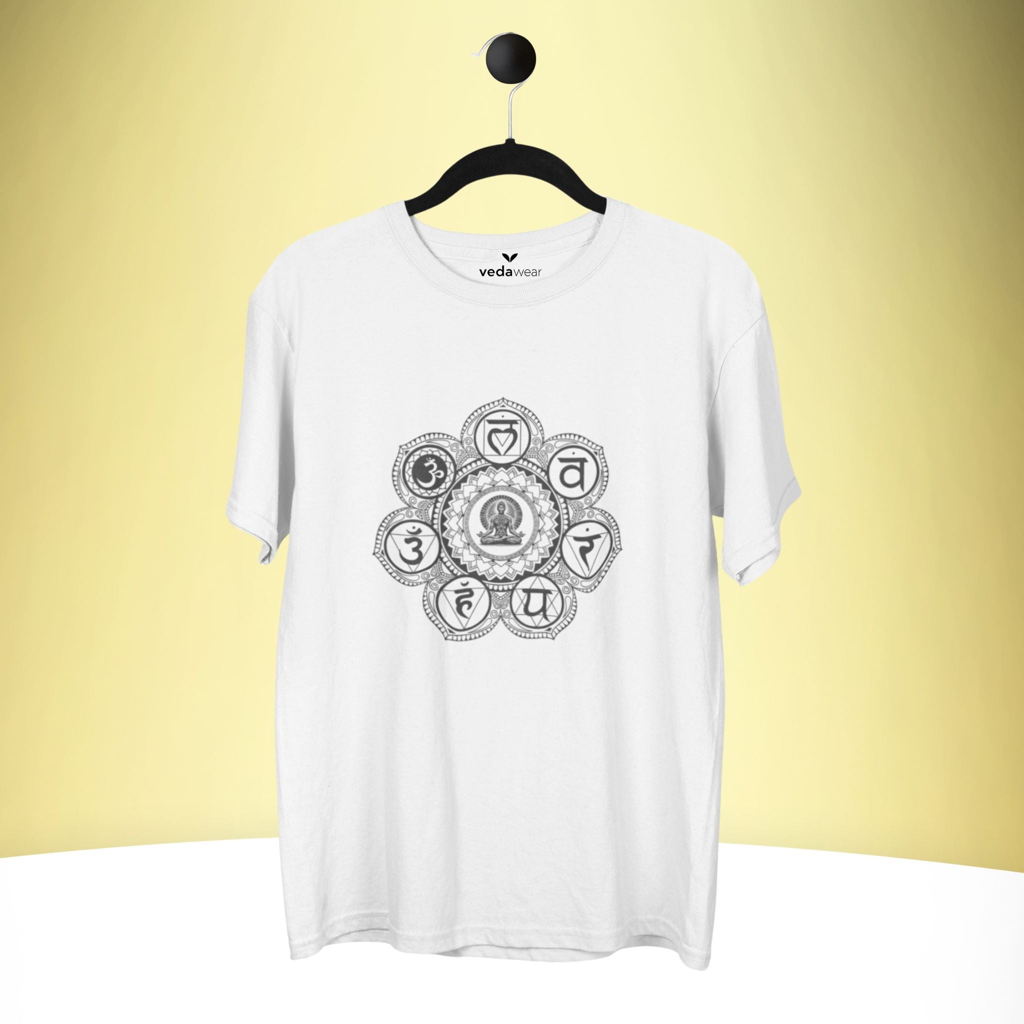 Premium ‘Divine Chakra Energy’ Tee – Artistic Premium Cotton Tee by Vedawear India 