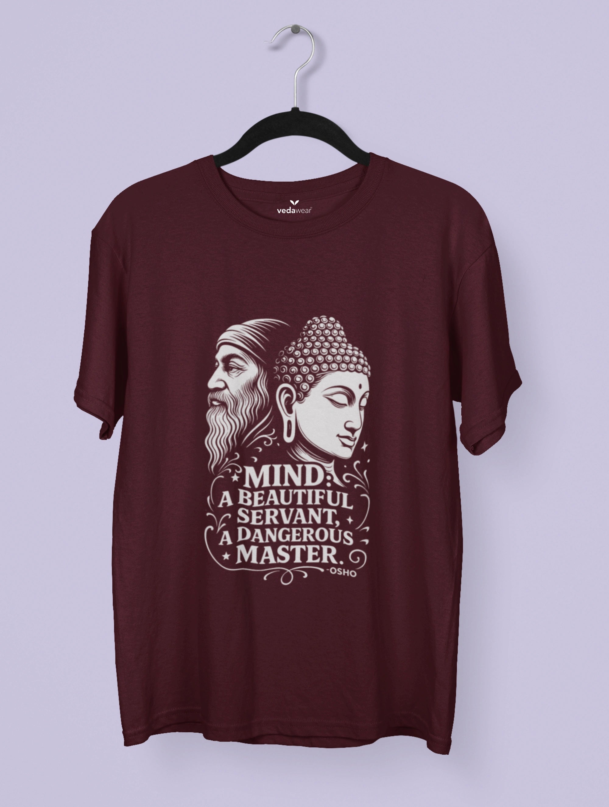 Premium Dual Wisdom Tee (Minimal Edition) – Artistic Premium Cotton Tee by Vedawear India