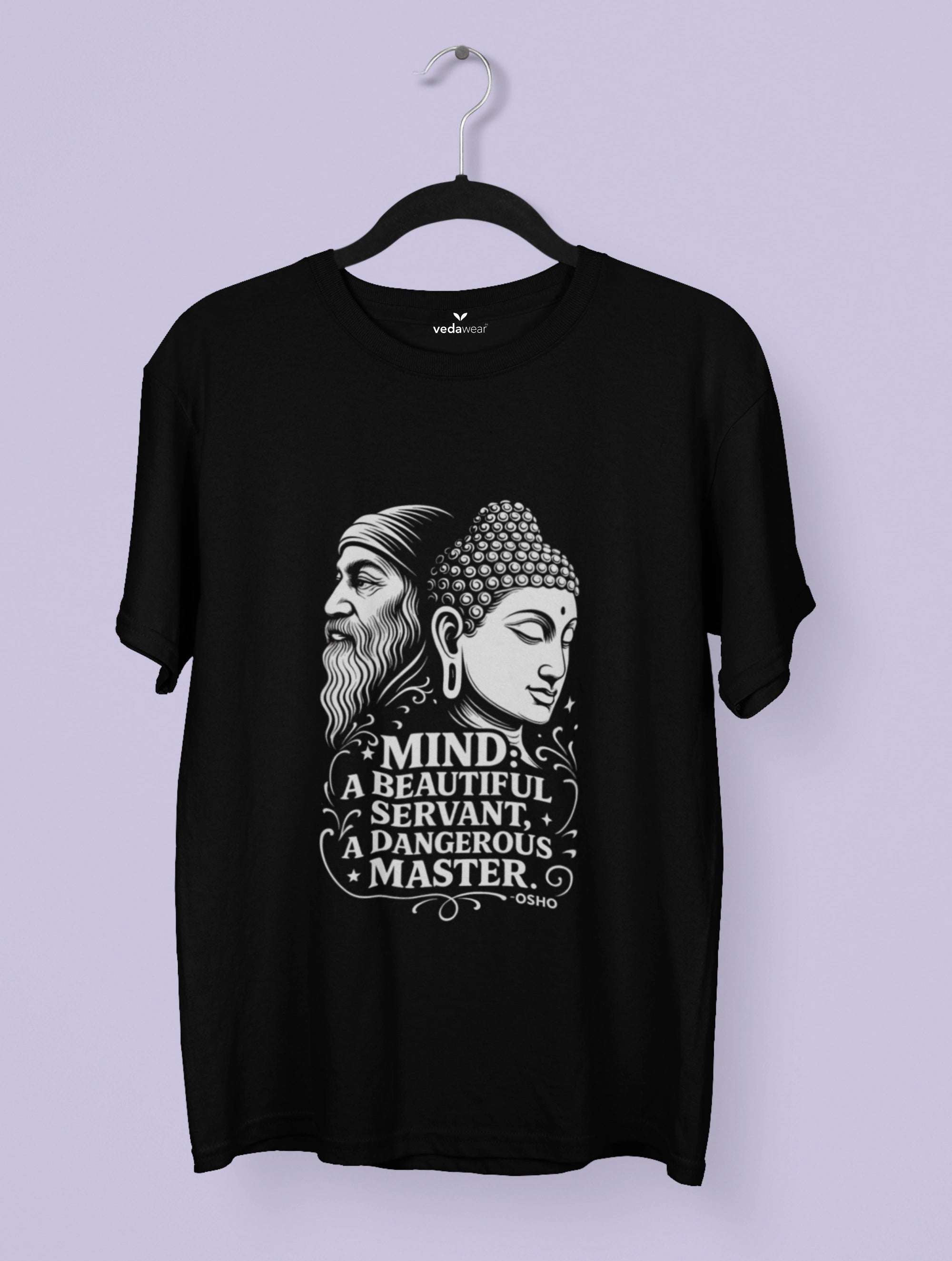 Premium Dual Wisdom Tee (Minimal Edition) – Artistic Premium Cotton Tee by Vedawear India