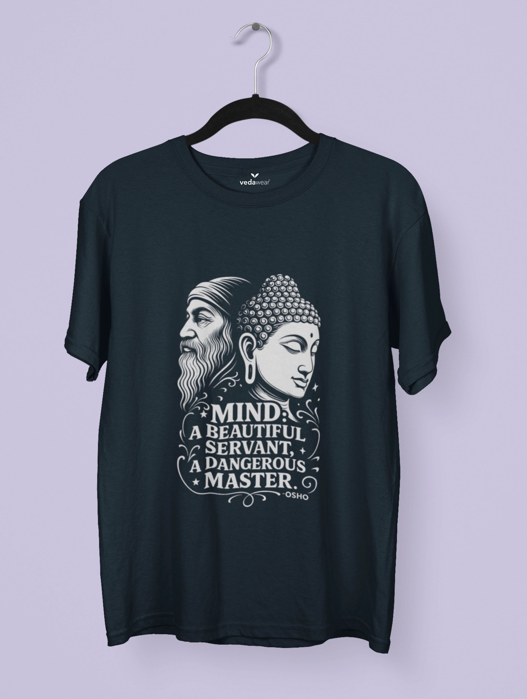 Premium Dual Wisdom Tee (Minimal Edition) – Artistic Premium Cotton Tee by Vedawear India