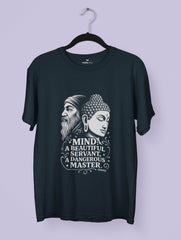 Premium Dual Wisdom Tee (Minimal Edition) – Artistic Premium Cotton Tee by Vedawear India