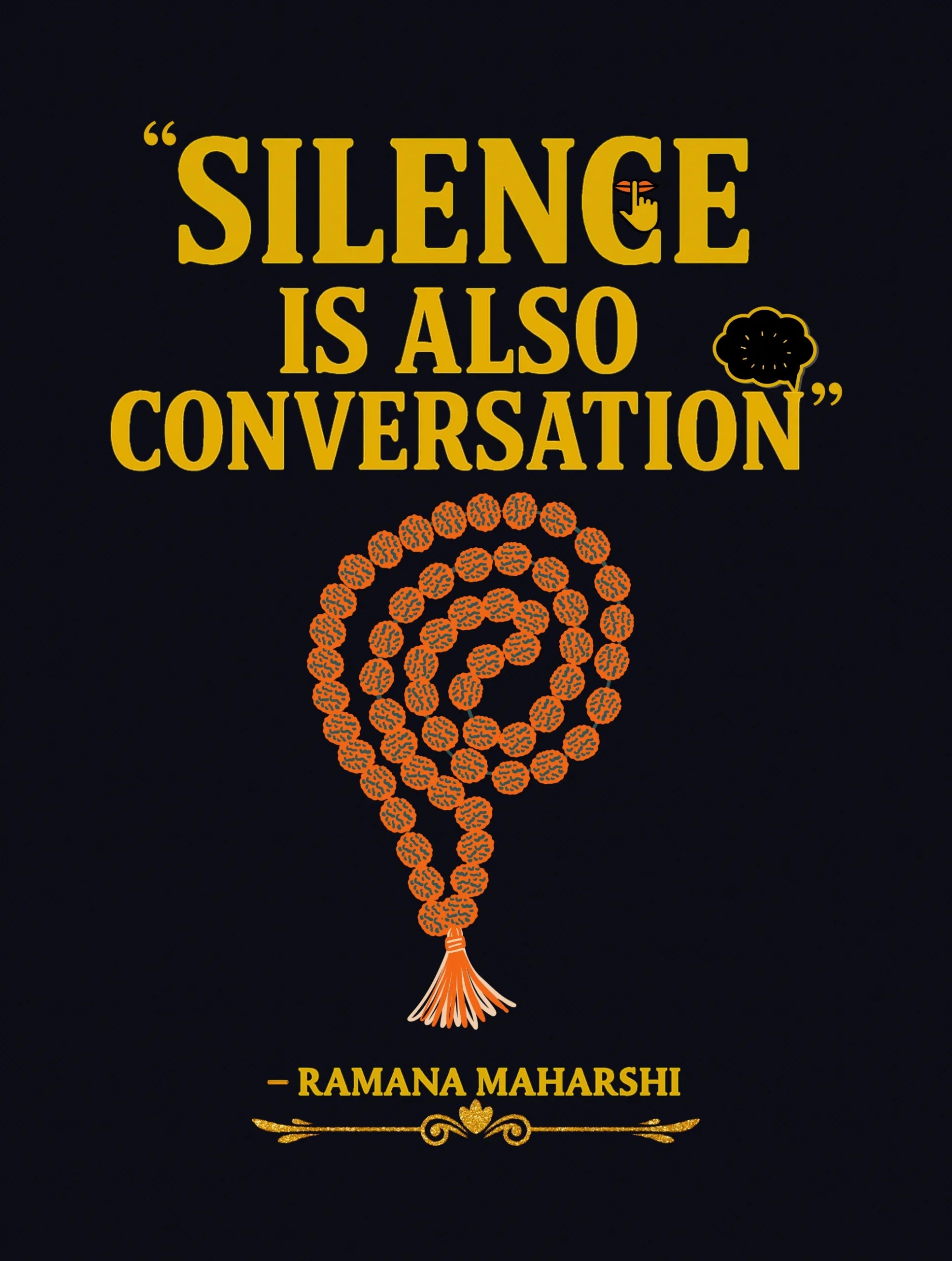 Ramana Maharshi Quote T-Shirt – Artistic Premium Cotton Tee by Vedawear 