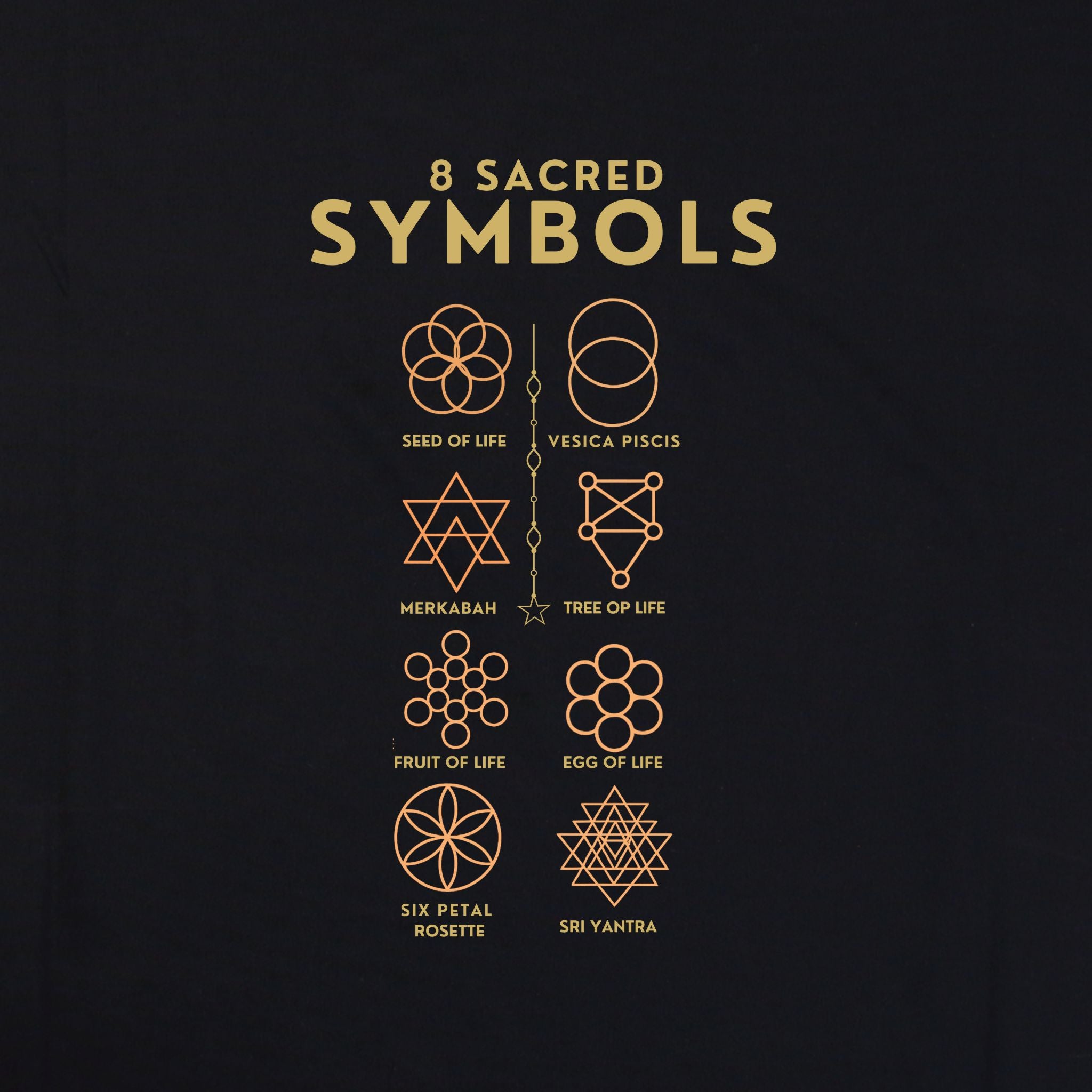 Sacred Geometry – Wear Your Good Luck Hoodie – Artistic Premium Cotton Tee by Vedawear  