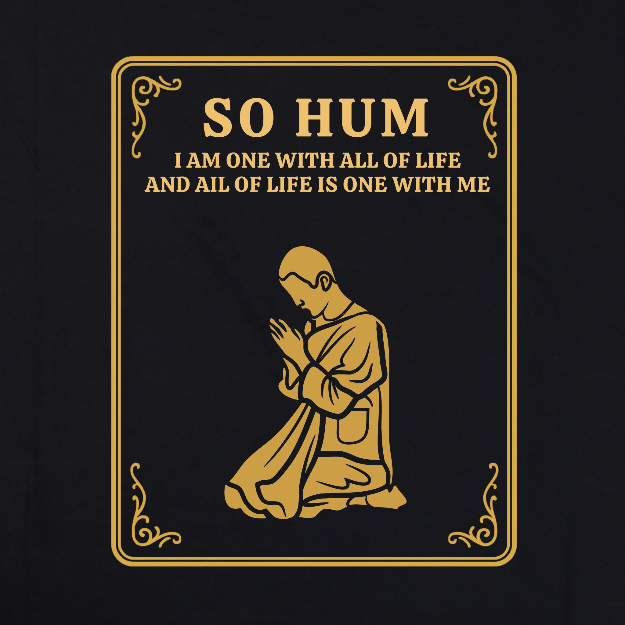 So Hum – Eternal Oneness Oversized Hoodie – Artistic Premium Cotton Tee by Vedawear India 
