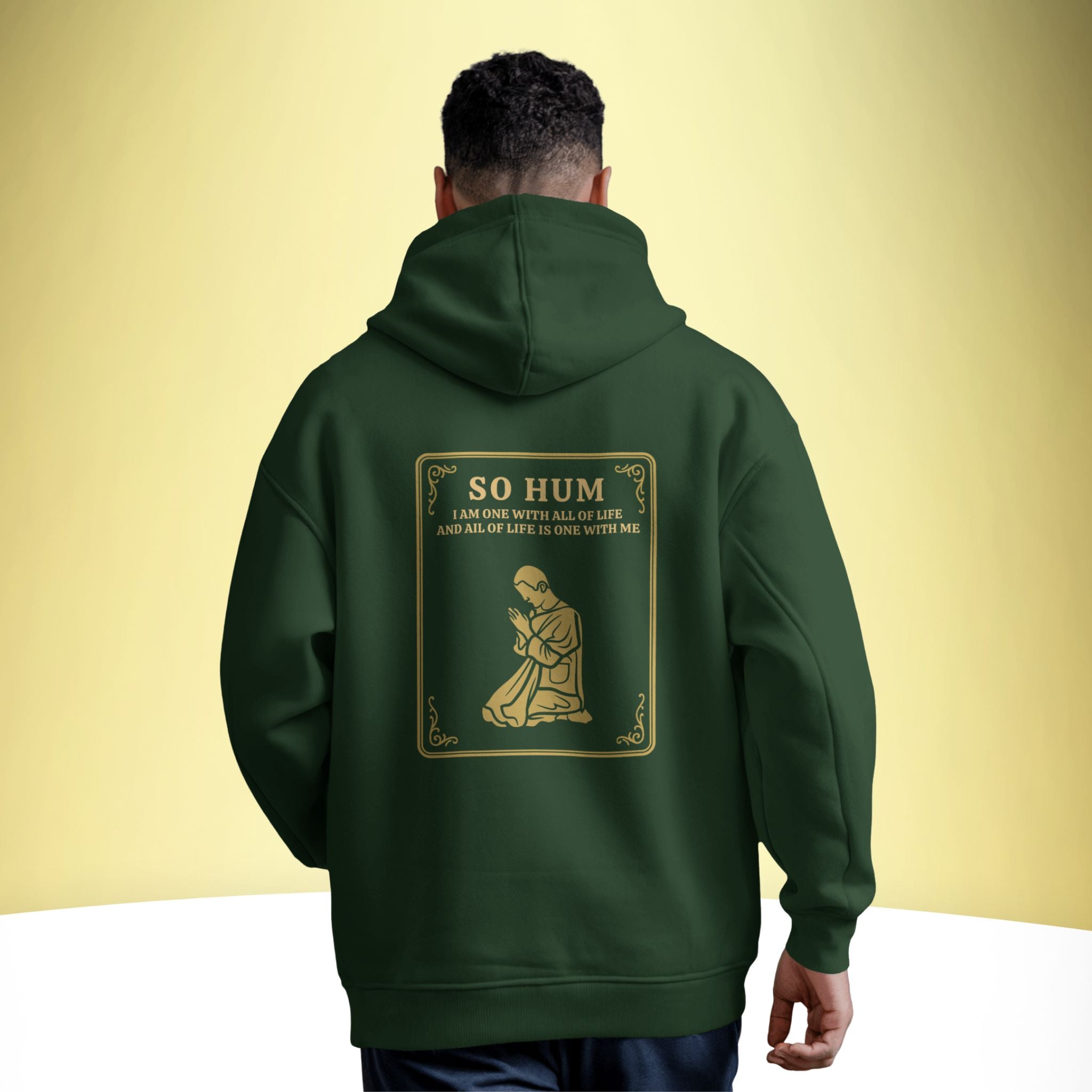 So Hum – Eternal Oneness Oversized Hoodie – Artistic Premium Cotton Tee by Vedawear India 