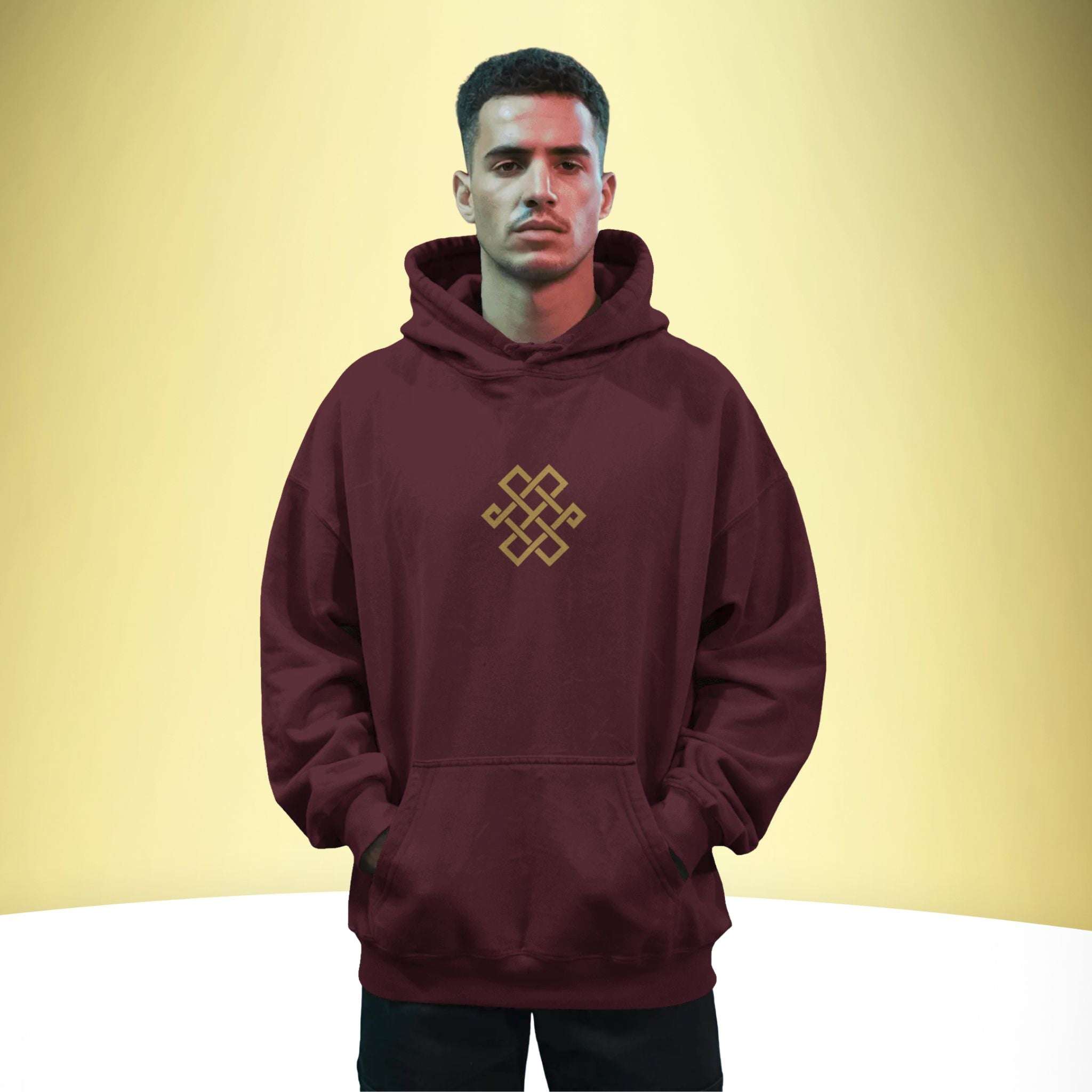 So Hum – Eternal Oneness Oversized Hoodie – Artistic Premium Cotton Tee by Vedawear India 