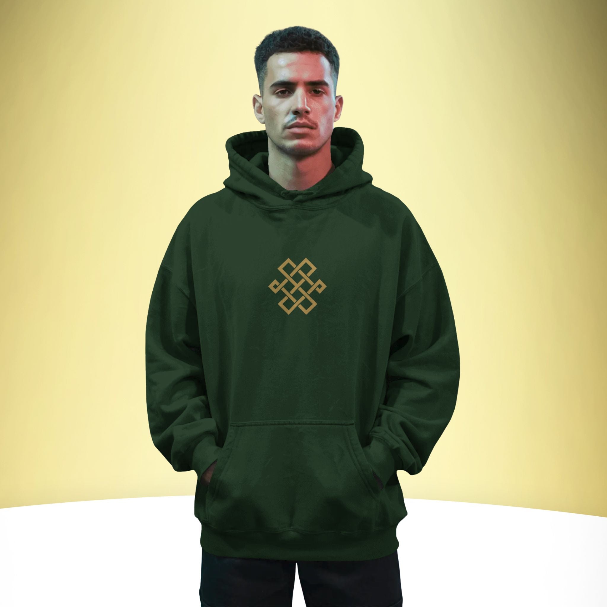 So Hum – Eternal Oneness Oversized Hoodie – Artistic Premium Cotton Tee by Vedawear India 