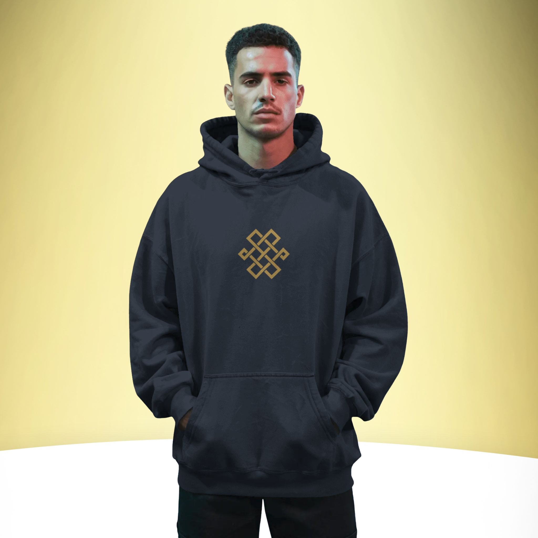 So Hum – Eternal Oneness Oversized Hoodie – Artistic Premium Cotton Tee by Vedawear India 