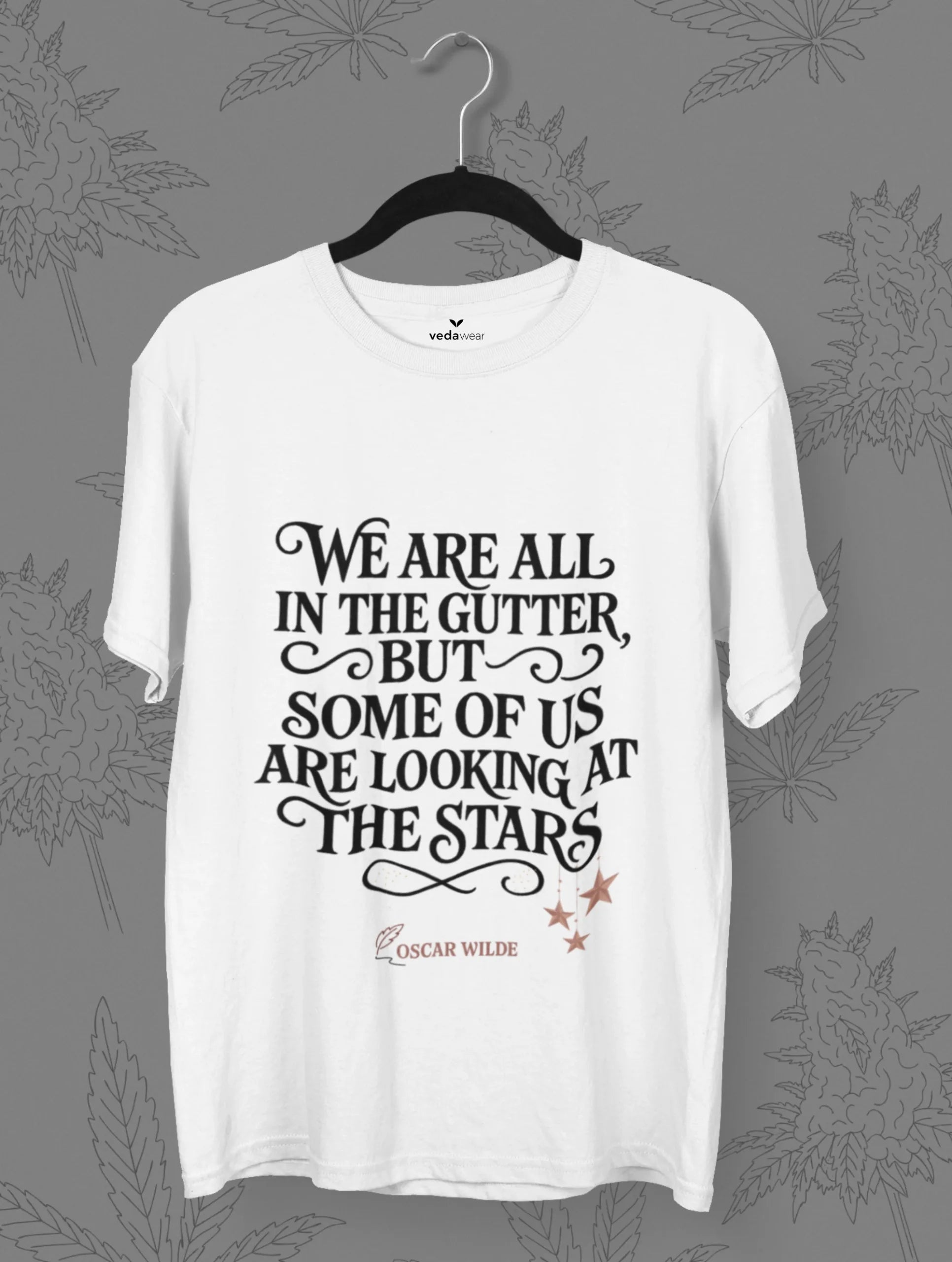 Stars – Oscar Wilde Premium Tee – Artistic Premium Cotton Tee by Vedawear 