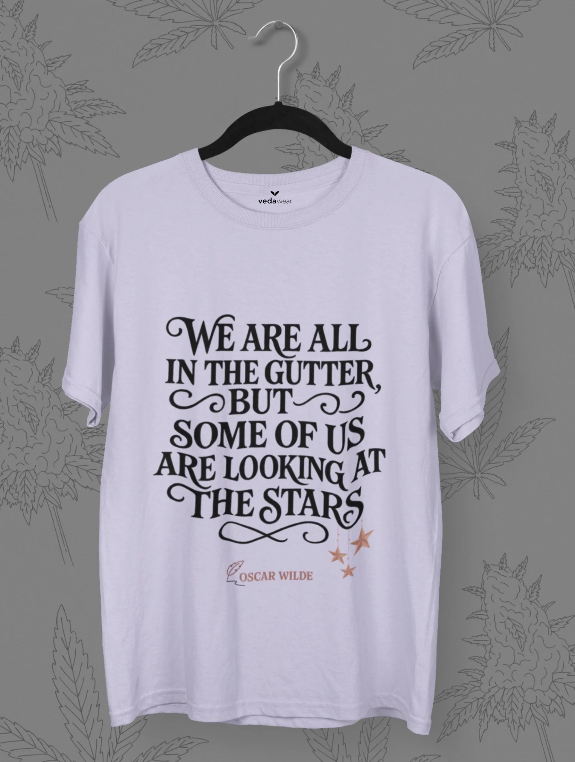 Stars – Oscar Wilde Premium Tee – Artistic Premium Cotton Tee by Vedawear 