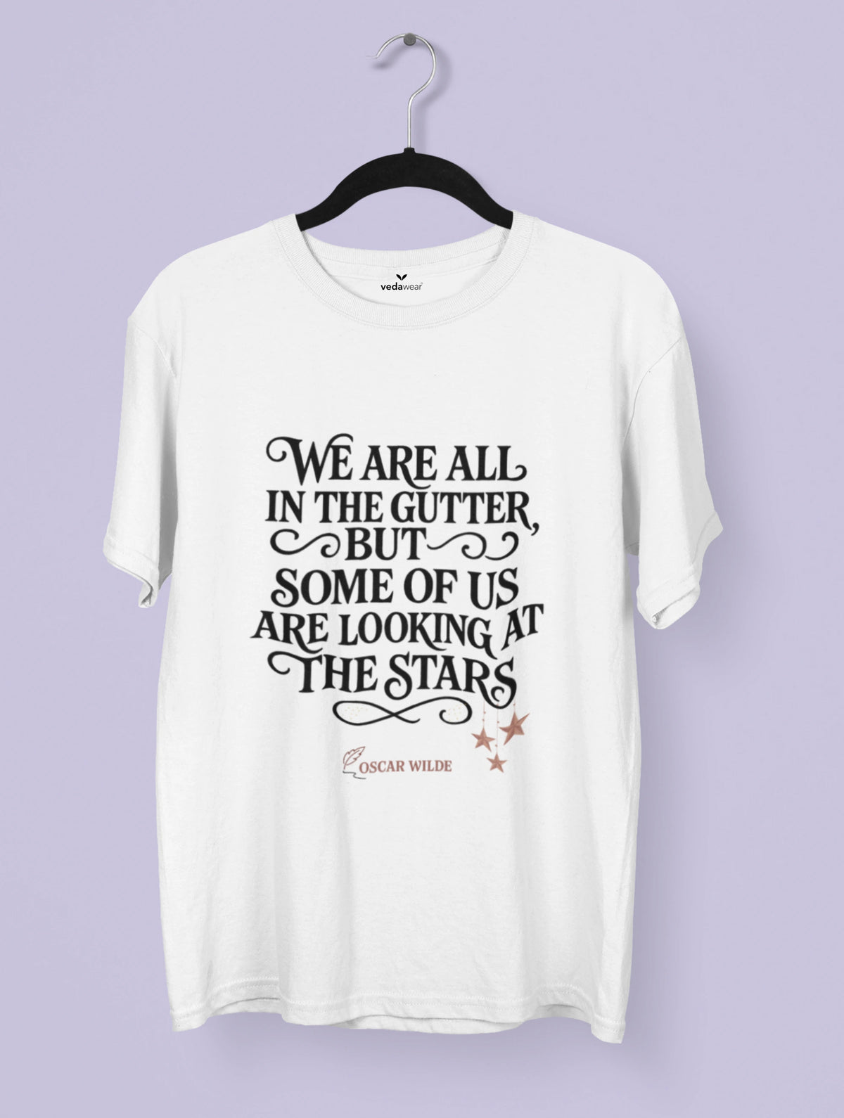 Stars – Oscar Wilde Premium Tee – Artistic Premium Cotton Tee by Vedawear 