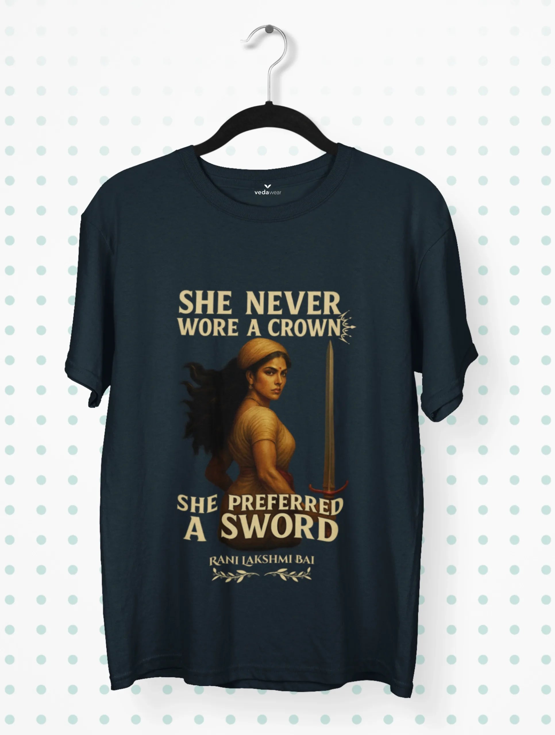 Sword – Rani Lakshmi Bai Premium Tee – Artistic Premium Cotton Tee by Vedawear 