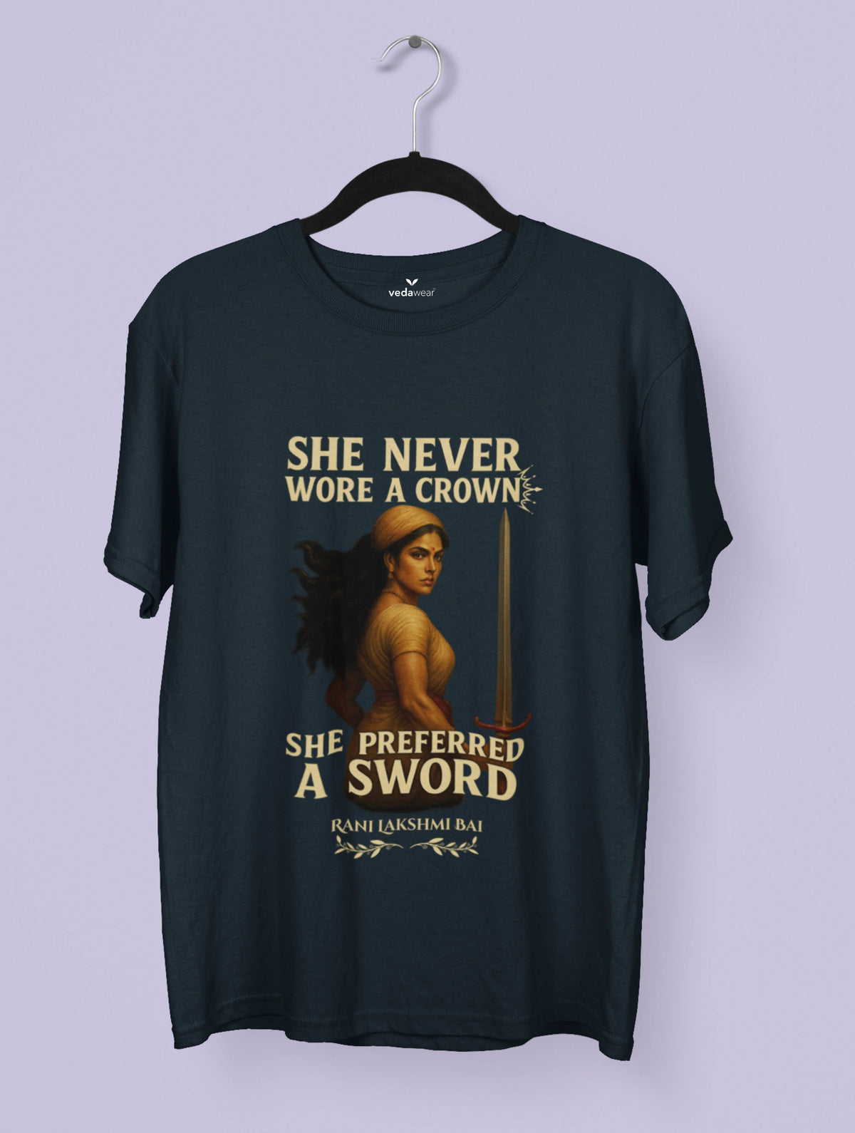 Sword – Rani Lakshmi Bai Premium Tee – Artistic Premium Cotton Tee by Vedawear 