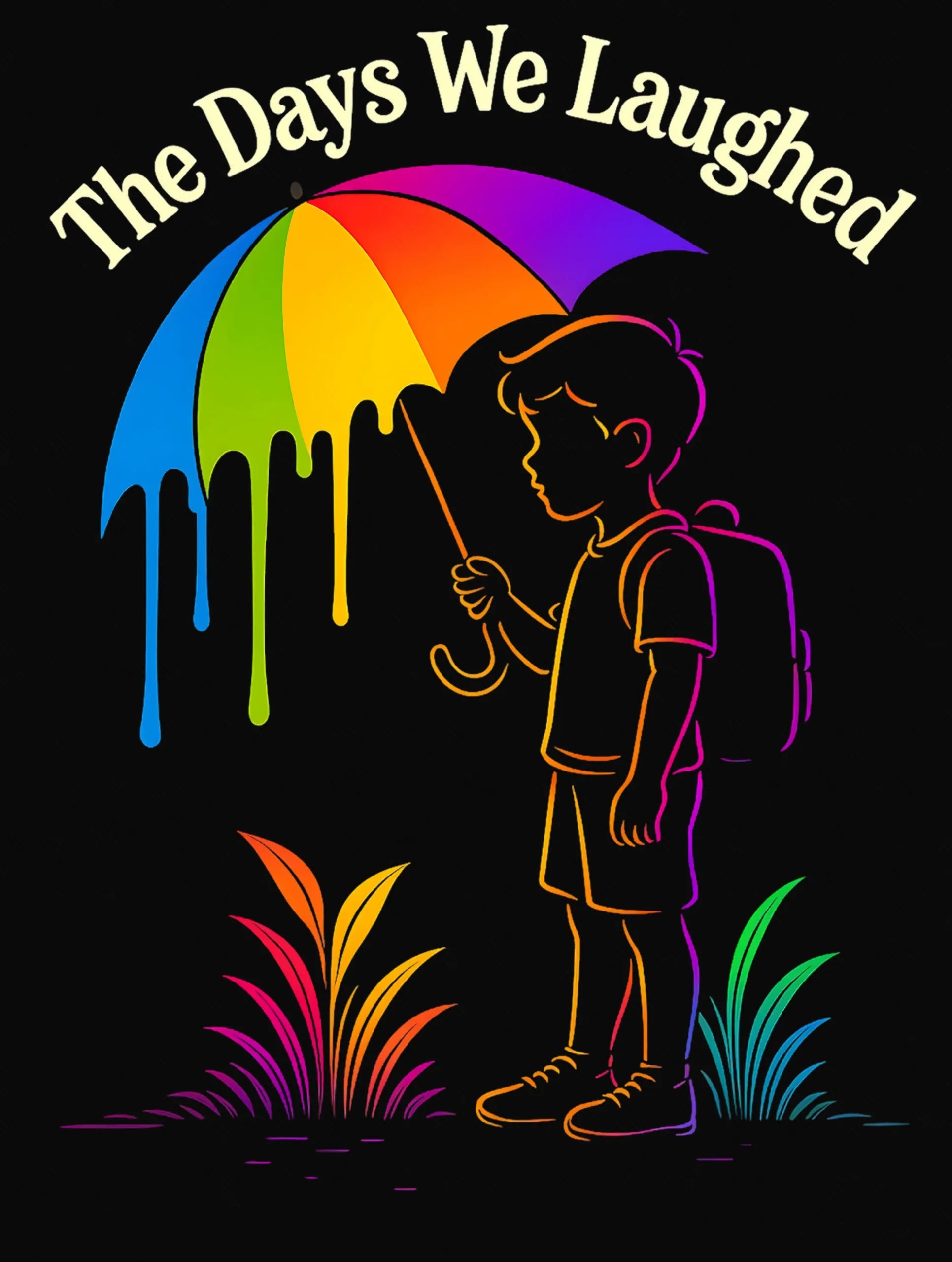 The Days We Laughed – Premium Tee – Artistic Premium Cotton Tee by Vedawear 