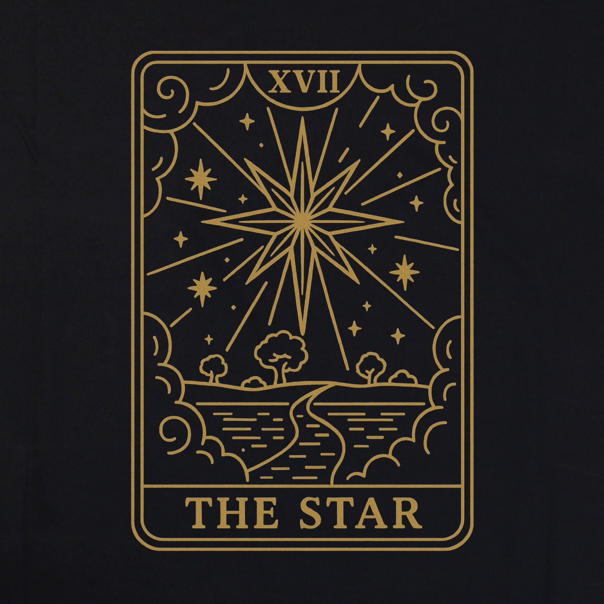 The Star – Tarot Protection Hoodie – Artistic Premium Cotton Tee by Vedawear  
