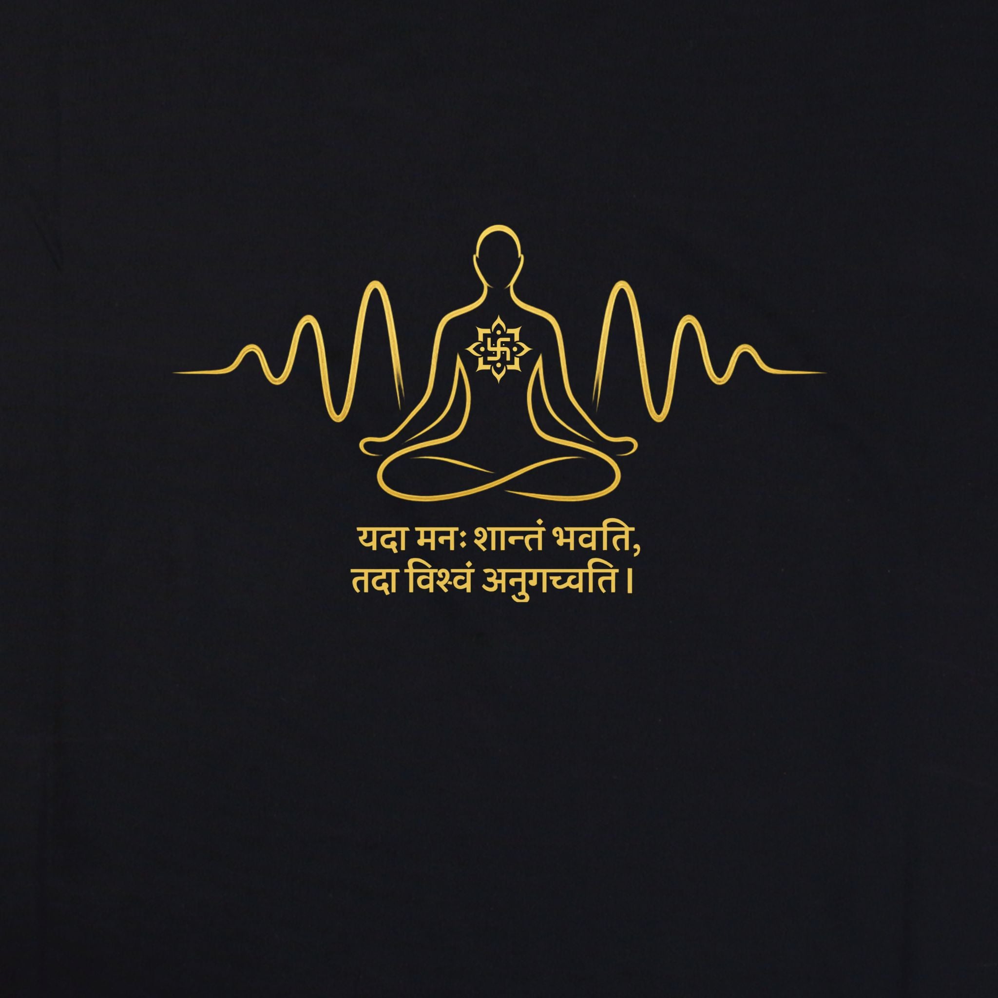 Tune Inward – Find Your Calm Premium Hoodie – Artistic Premium Cotton Tee by Vedawear  