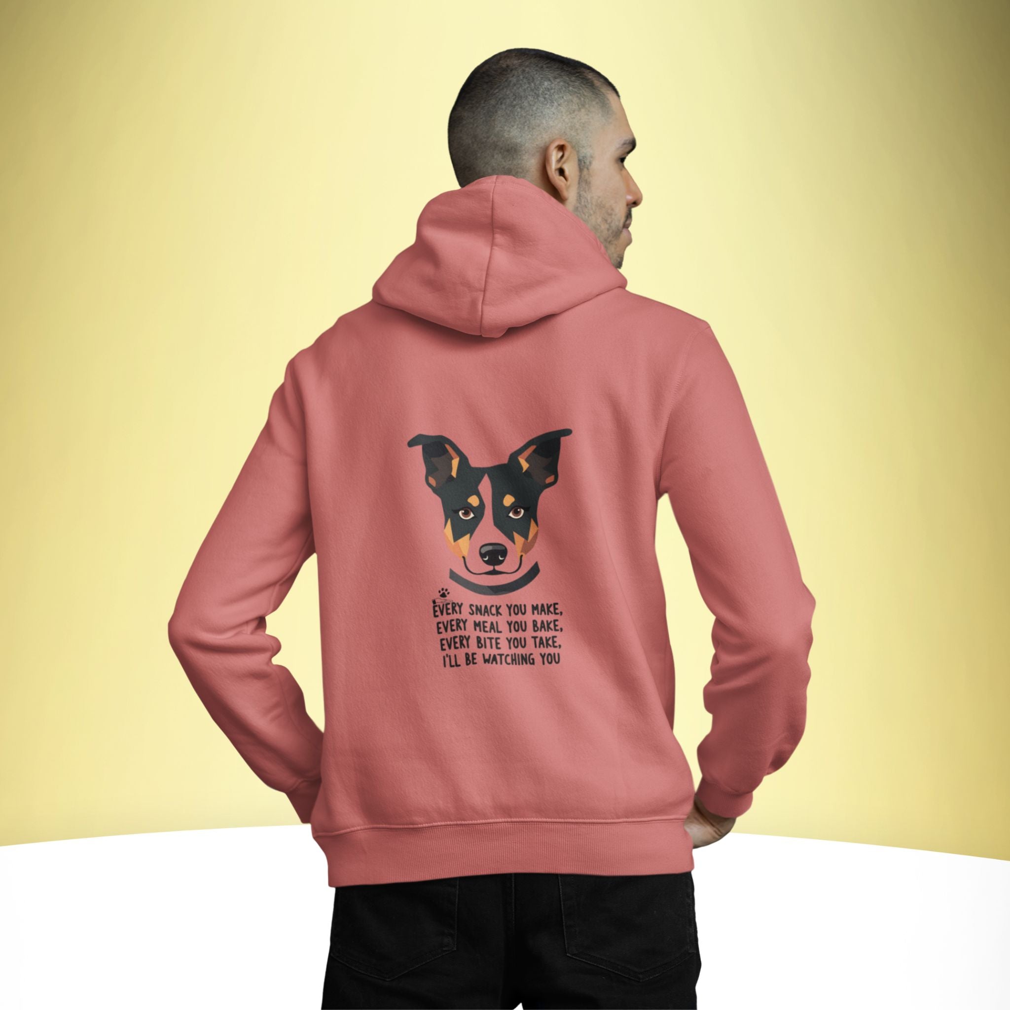 Watching You – Dog Humor Hoodie – Artistic Premium Cotton Tee by Vedawear  