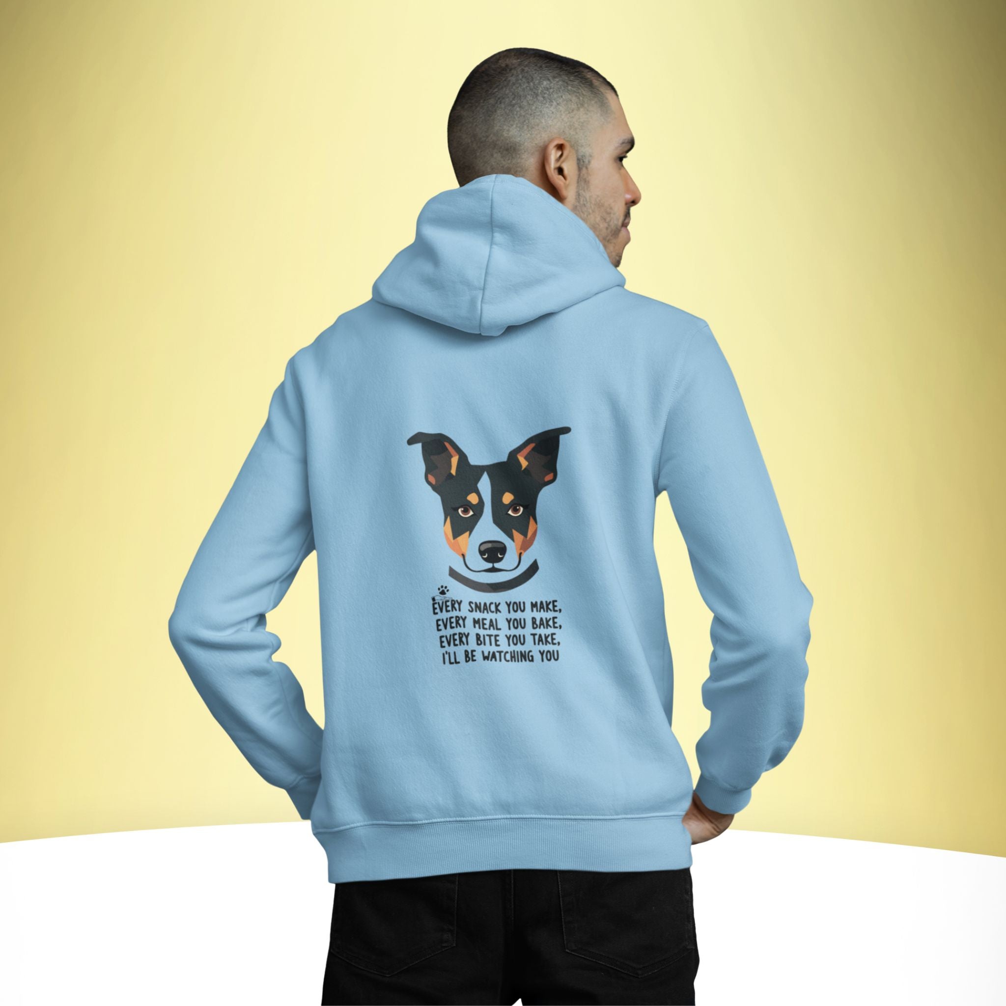 Watching You – Dog Humor Hoodie – Artistic Premium Cotton Tee by Vedawear  