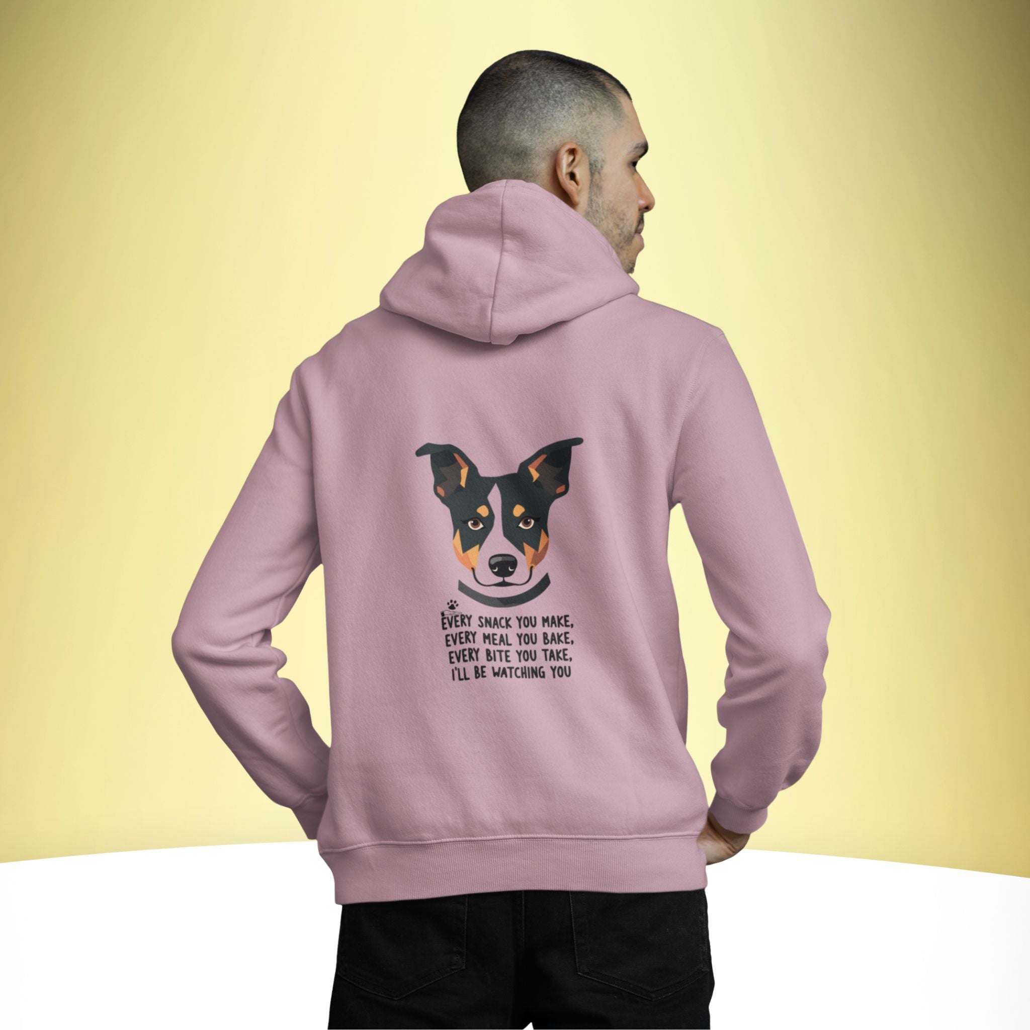 Watching You – Dog Humor Hoodie – Artistic Premium Cotton Tee by Vedawear  