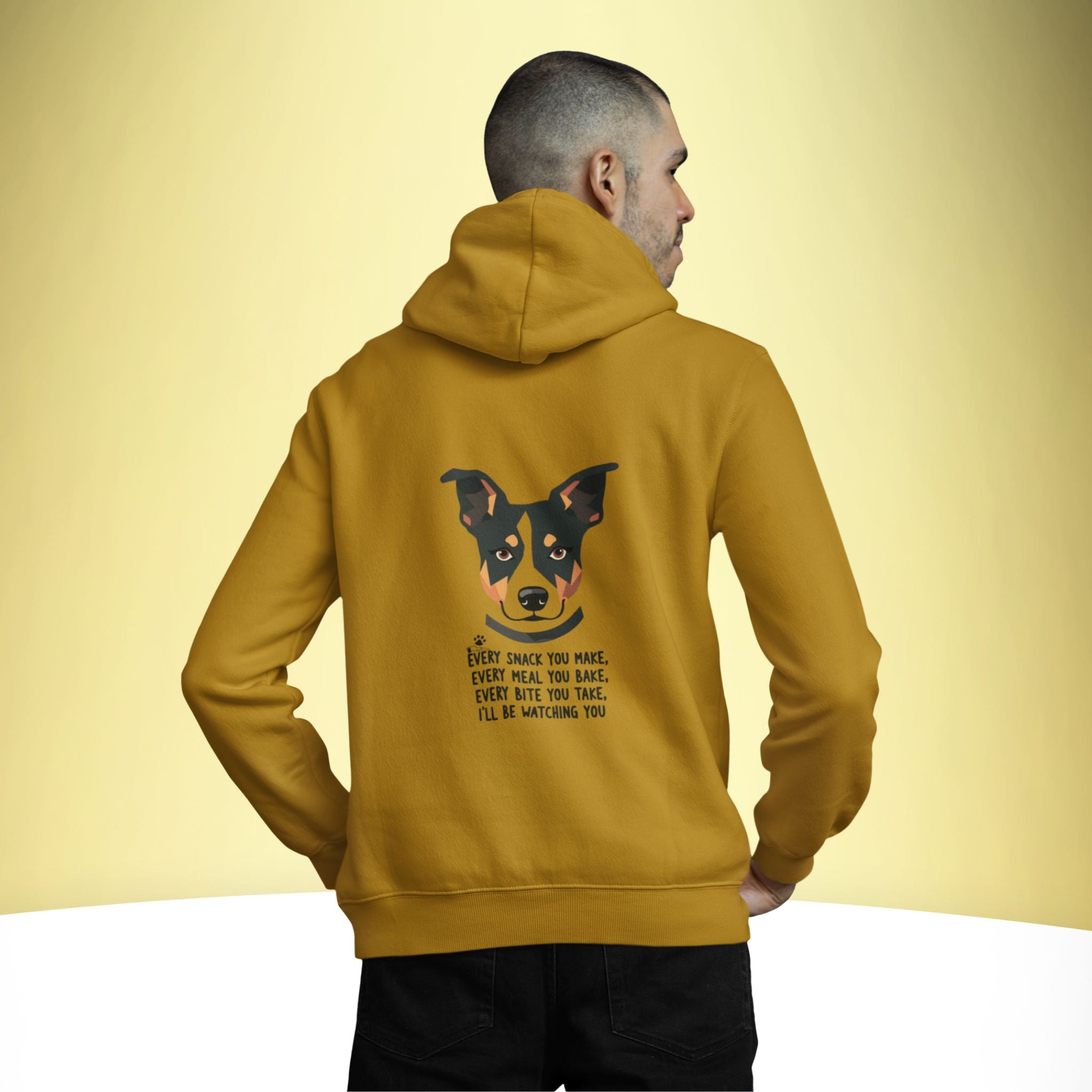 Watching You – Dog Humor Hoodie – Artistic Premium Cotton Tee by Vedawear  