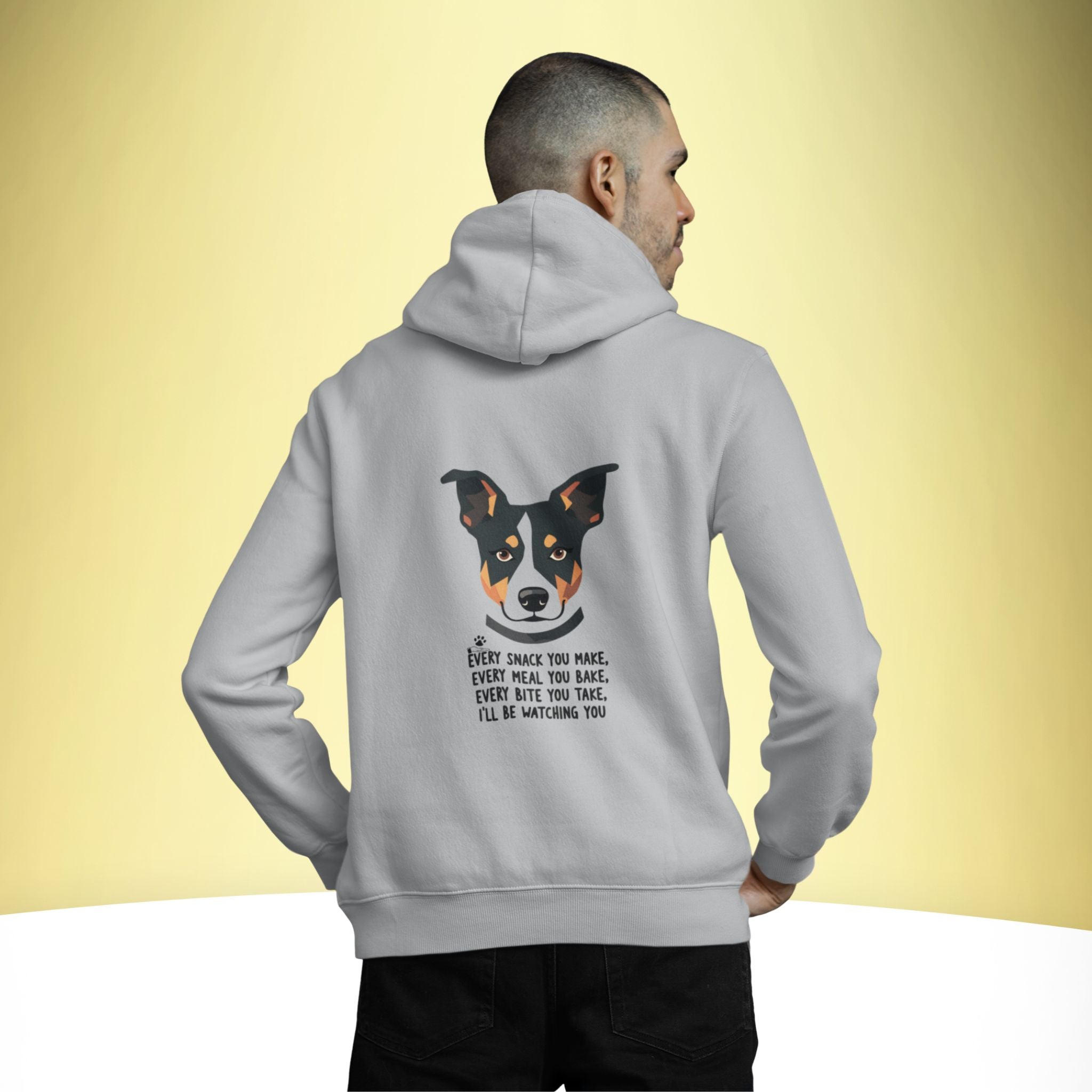 Watching You – Dog Humor Hoodie – Artistic Premium Cotton Tee by Vedawear  