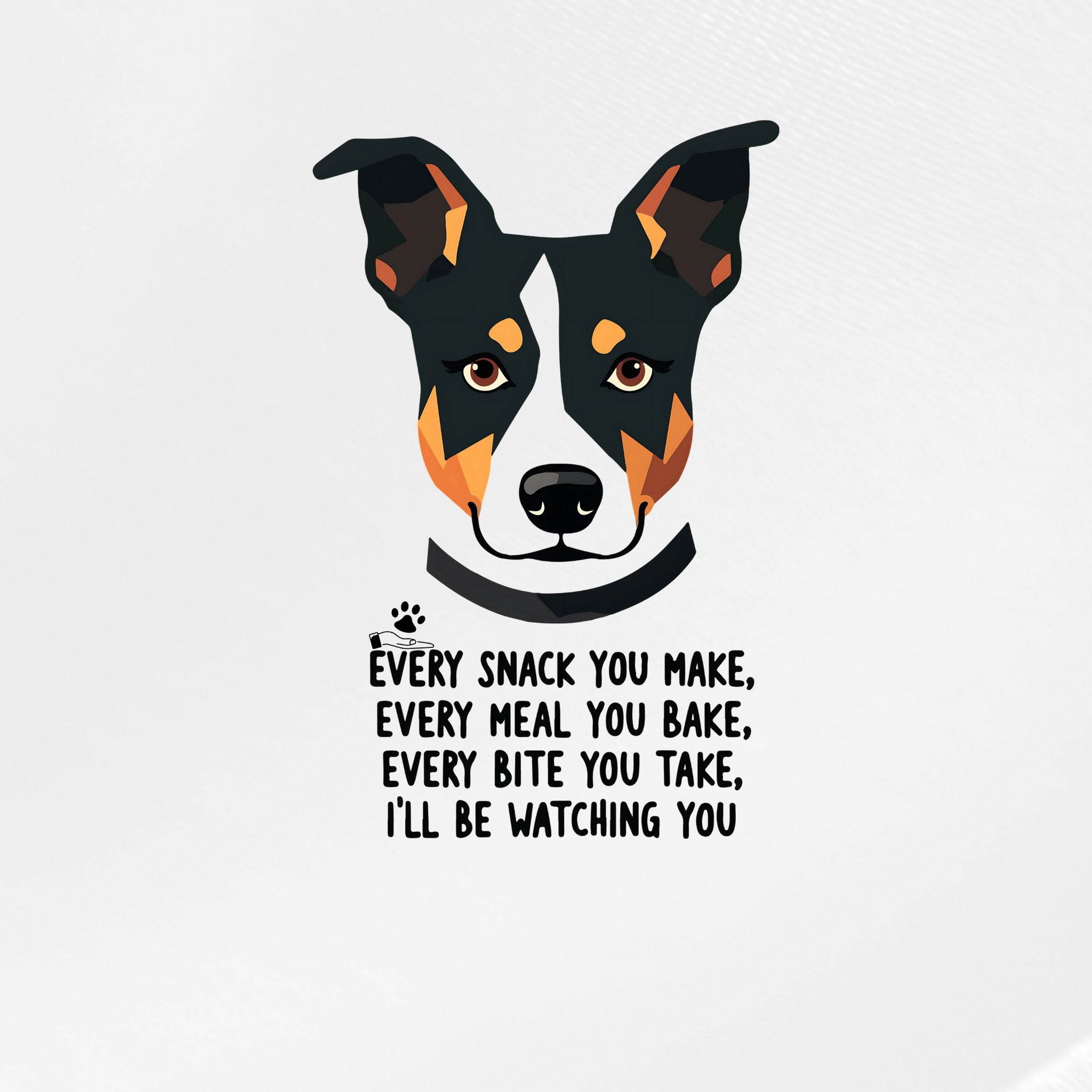 Watching You – Dog Humor Hoodie – Artistic Premium Cotton Tee by Vedawear  