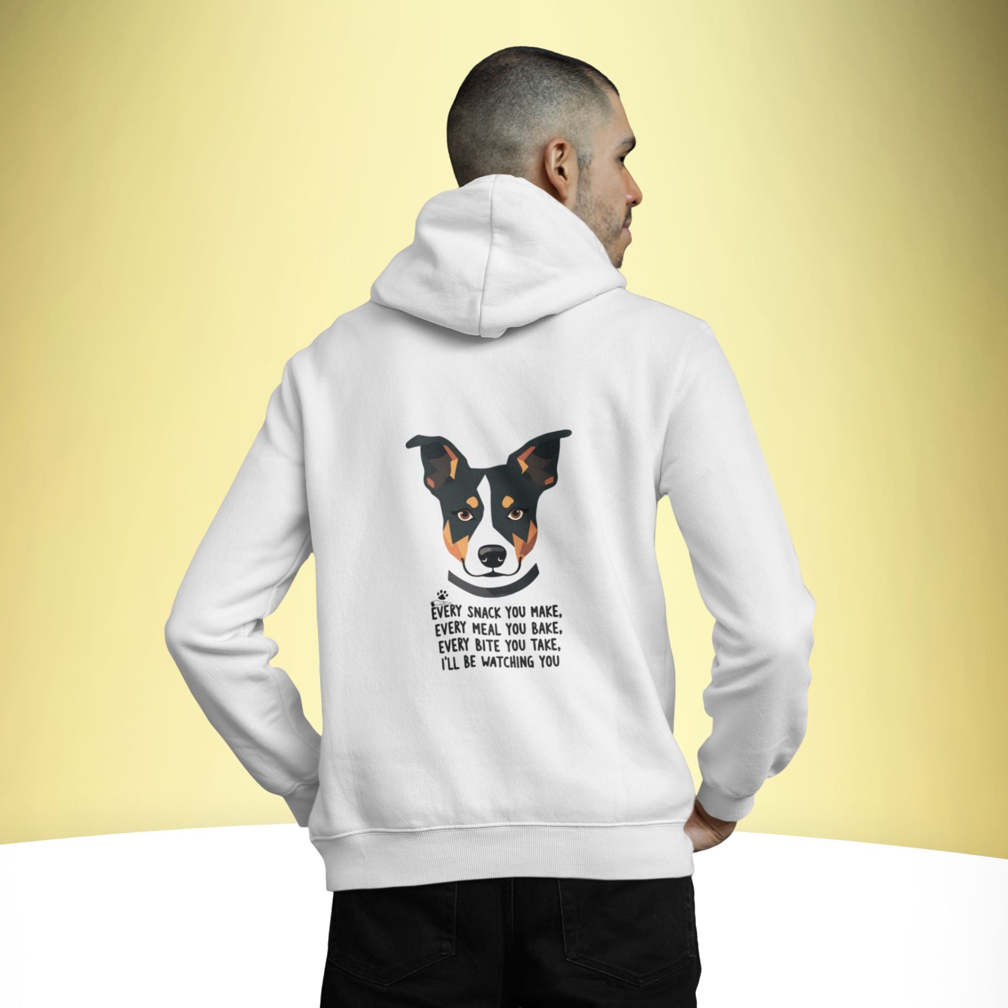 Watching You – Dog Humor Hoodie – Artistic Premium Cotton Tee by Vedawear  
