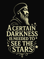 a certain darkness see the stars osho premium tee vedawear D scaled