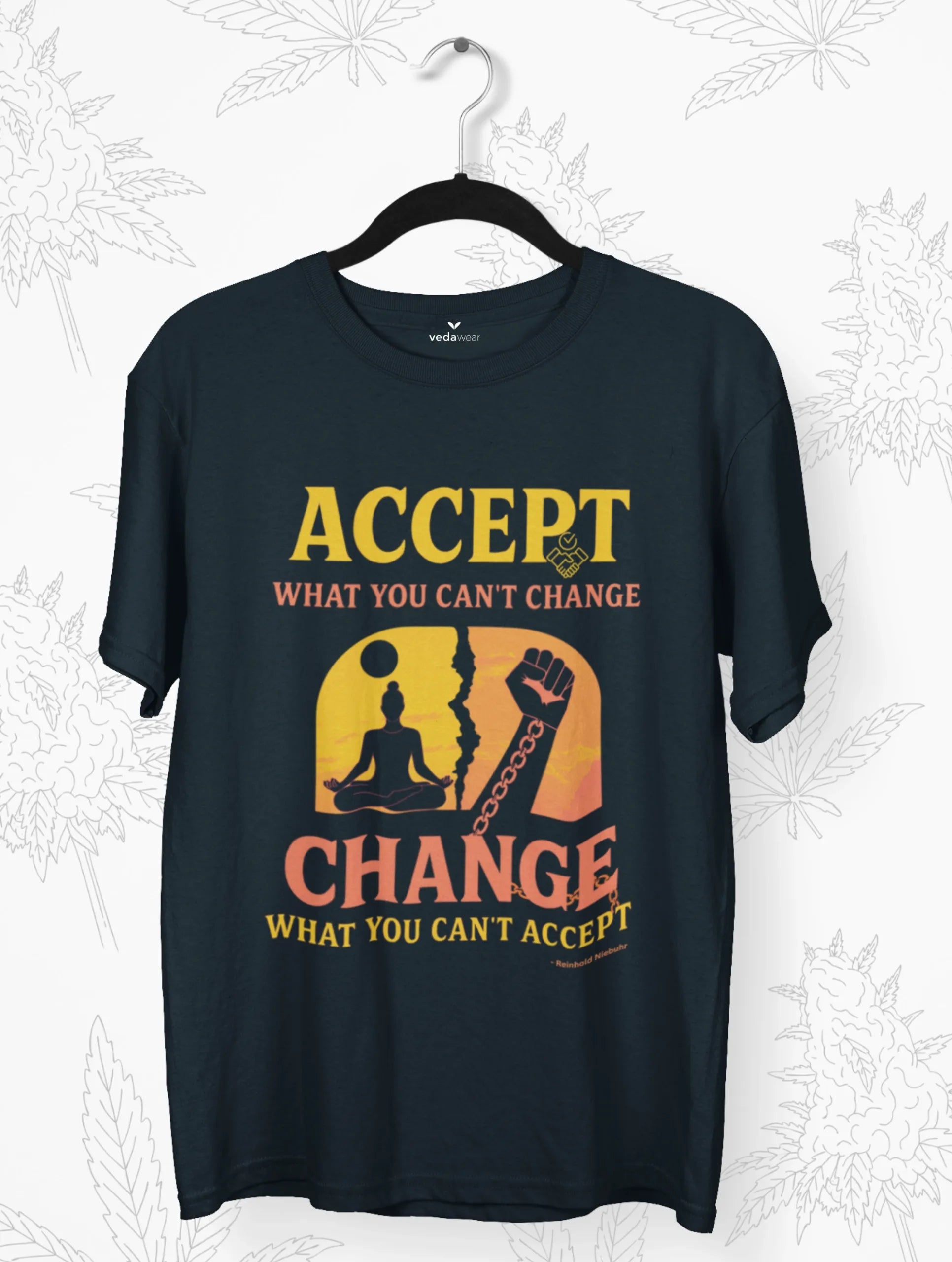 accept what you cant change change what you cant accept premium tee vedawear NB scaled