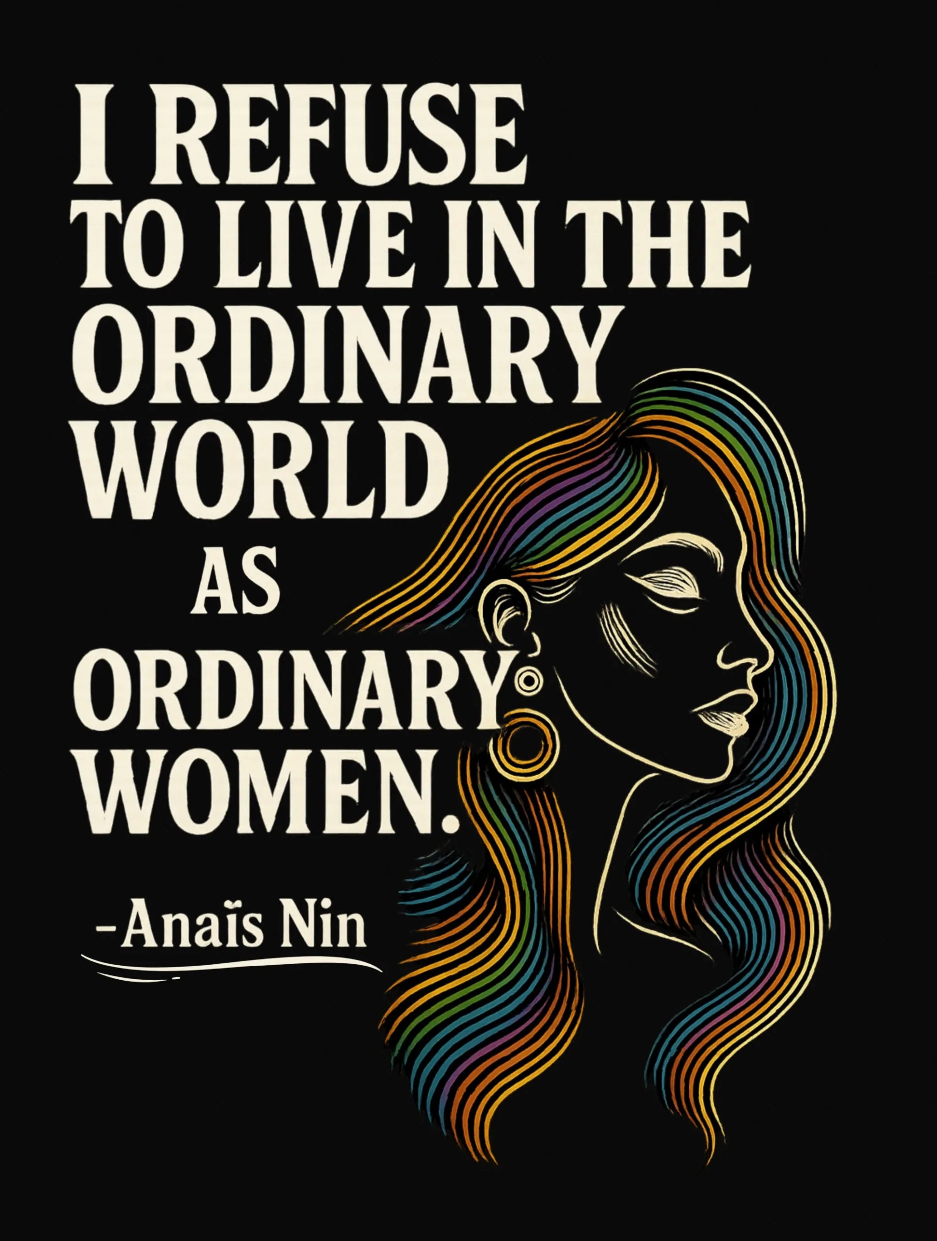 anais nin ordinary women quote premium tee vedawear D scaled