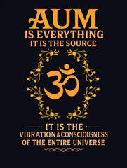 aum is everything om universe consciousness black tee vedawear D scaled