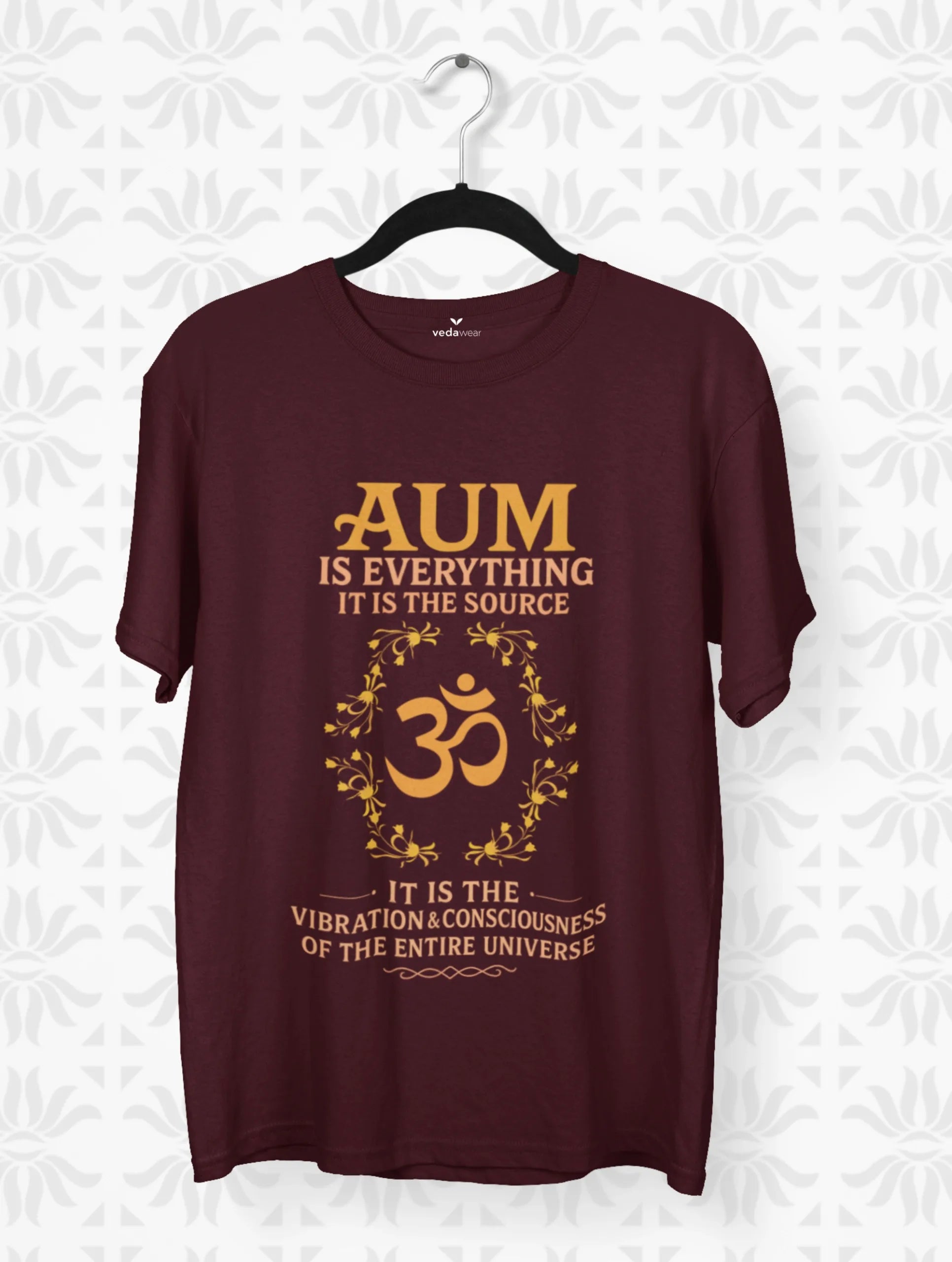 aum is everything om universe consciousness black tee vedawear M scaled