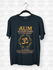 aum is everything om universe consciousness black tee vedawear NB scaled
