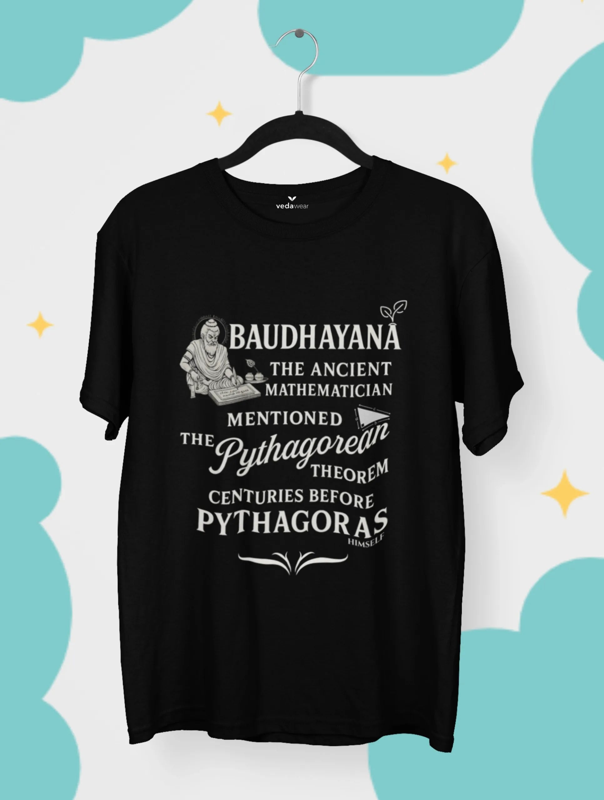 baudhayana pythagorean theorem before pythagoras tee vedawear B scaled