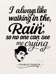 charlie chaplin quote walking in rain premium beige tshirt vedawear D scaled