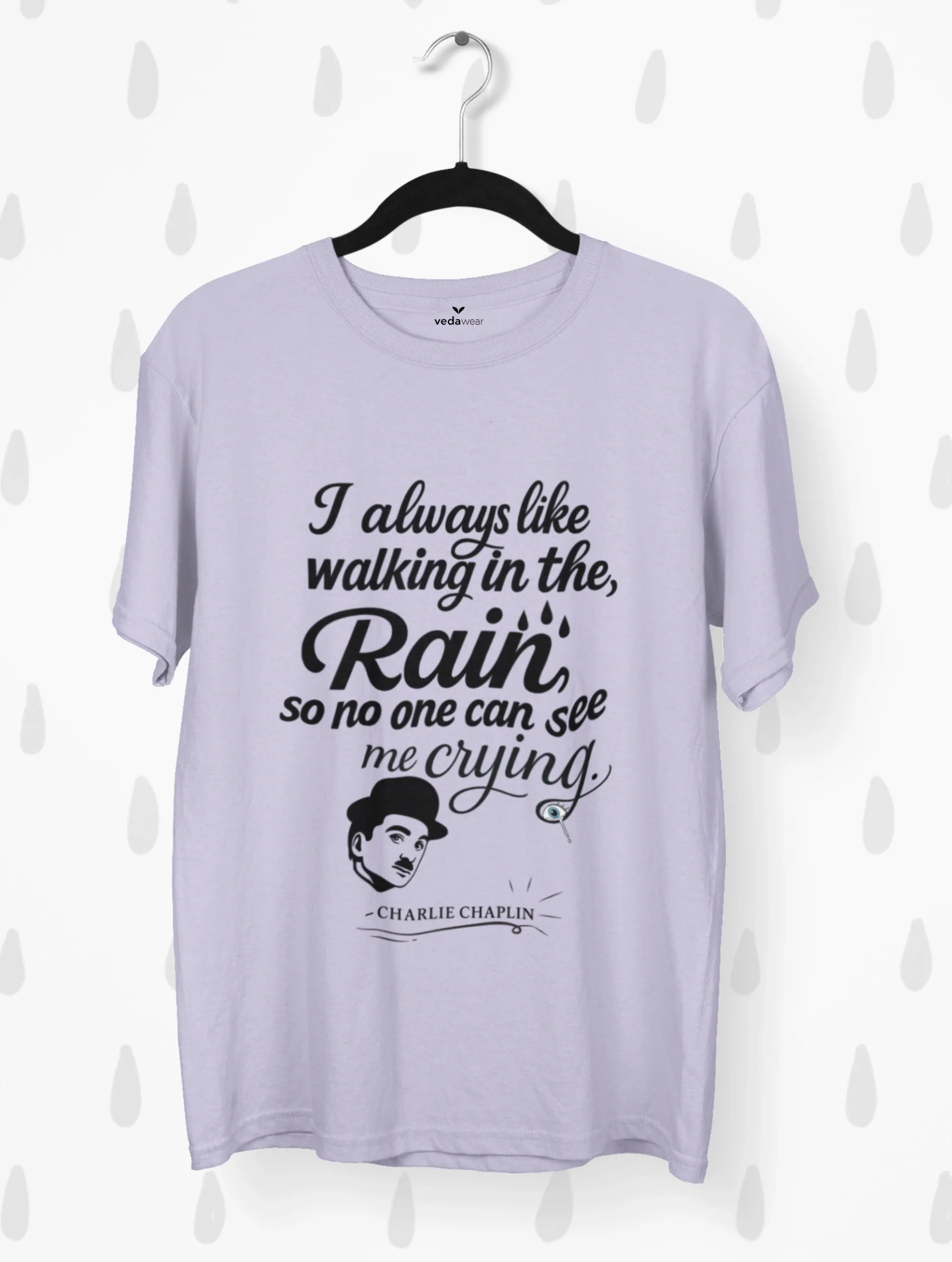 charlie chaplin walking in the rain quote premium tee vedawear L scaled