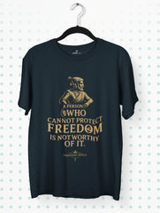 chhatrapati shivaji freedom protection quote premium tee vedawear NB scaled