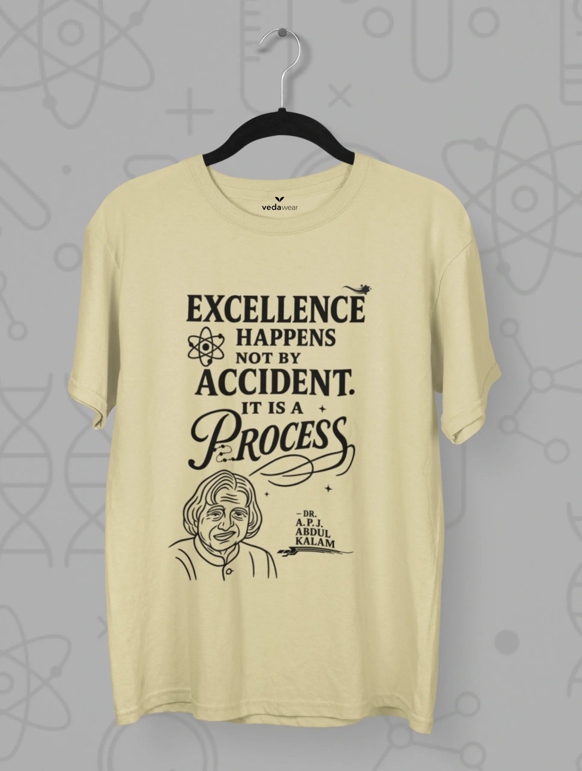 excellence is a process abdul kalam premium tee white edition vedawear Be scaled