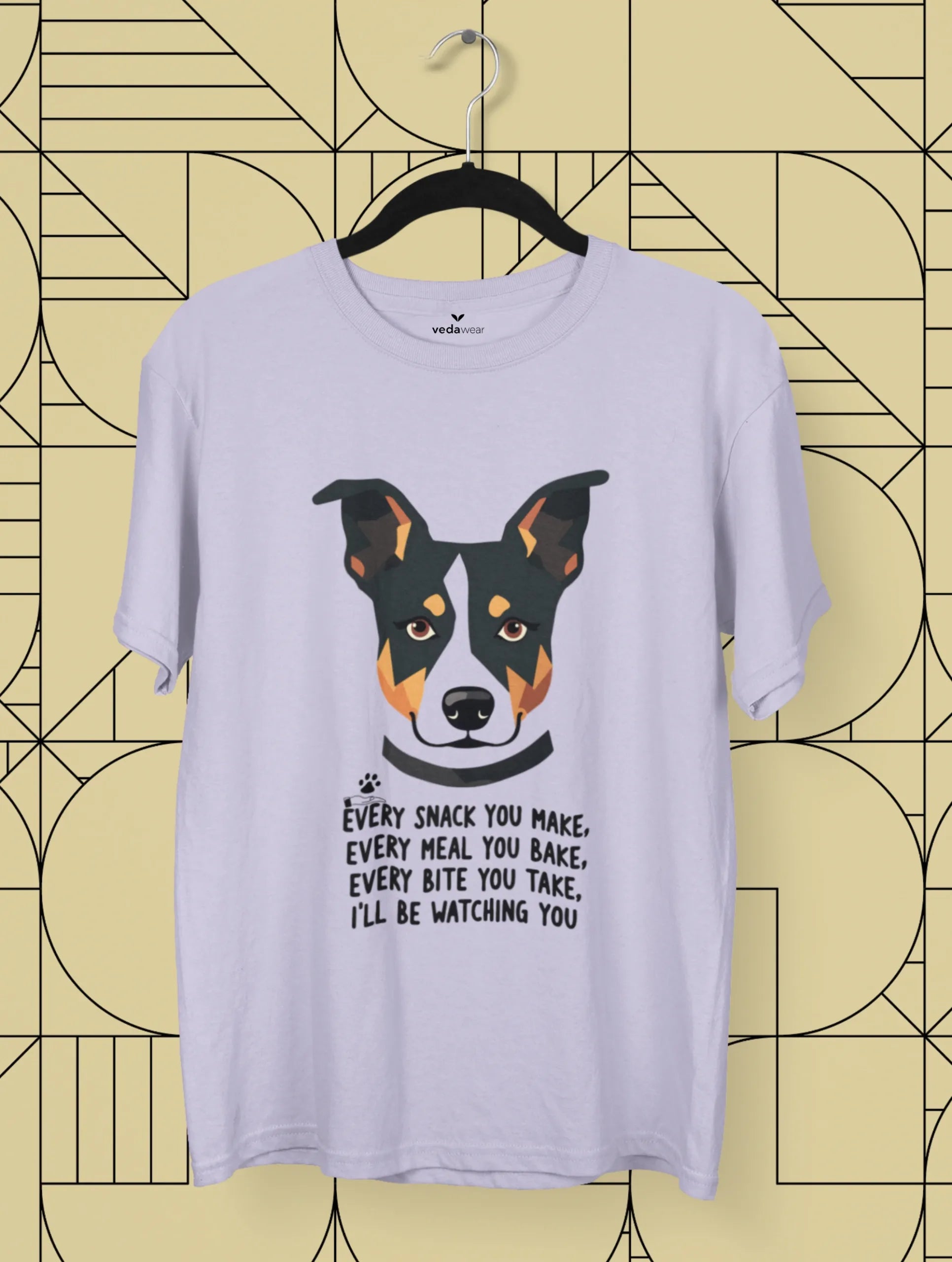 funny dog quote tshirt every snack you make vedawear L scaled