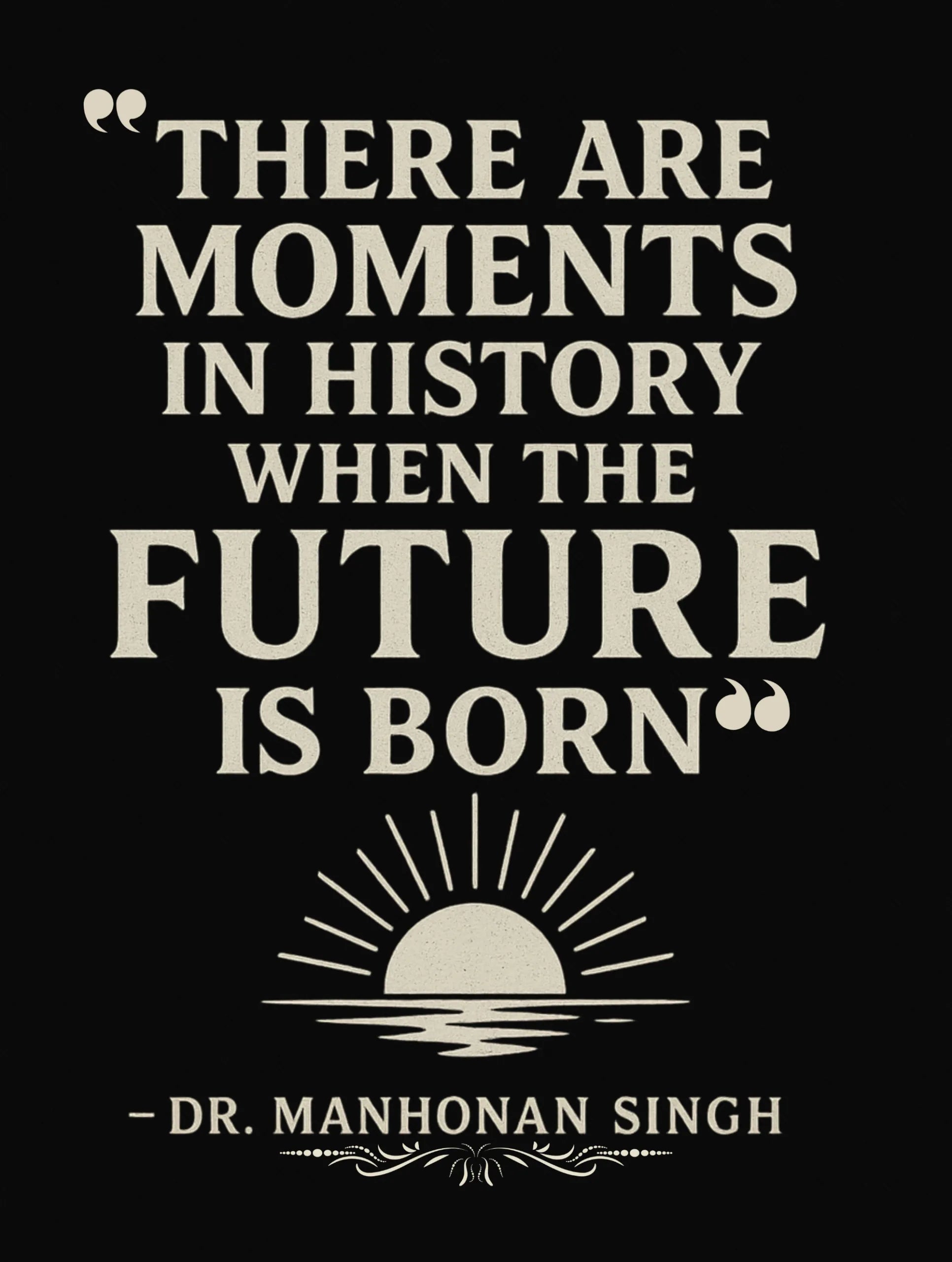 future is born dr manmohan singh quote premium tee vedawear D scaled